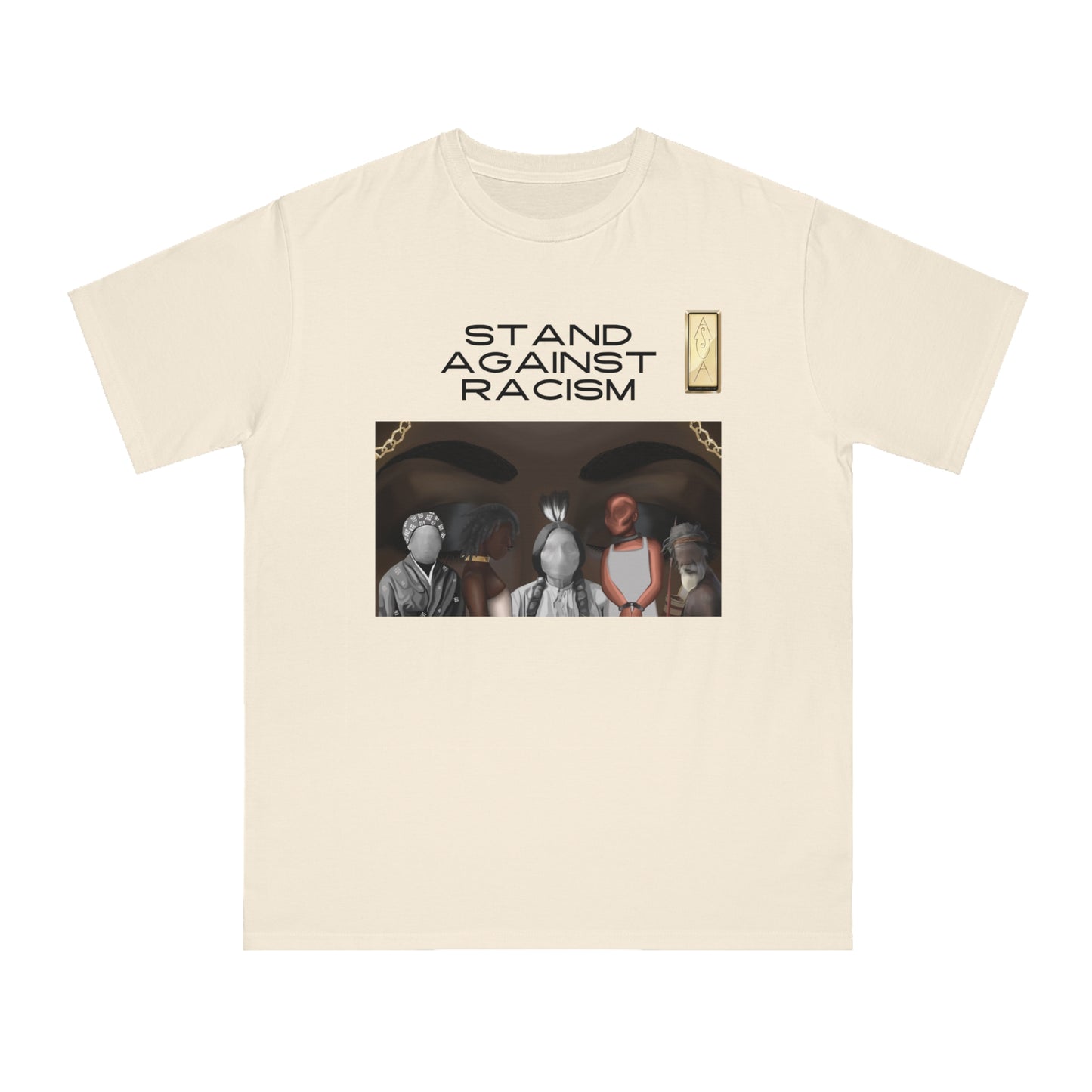 Unisex Organic T-Shirt - Stand Against Racism Graphic Tee