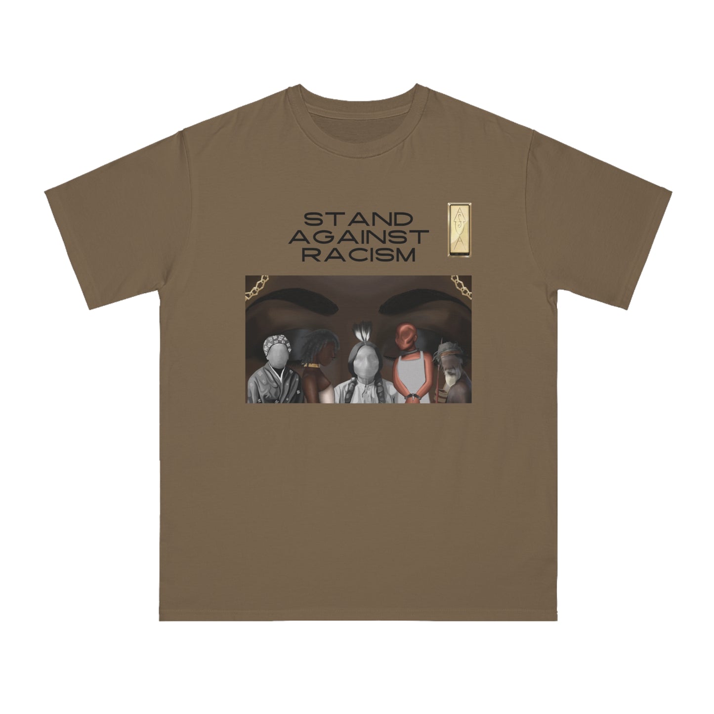 Unisex Organic T-Shirt - Stand Against Racism Graphic Tee
