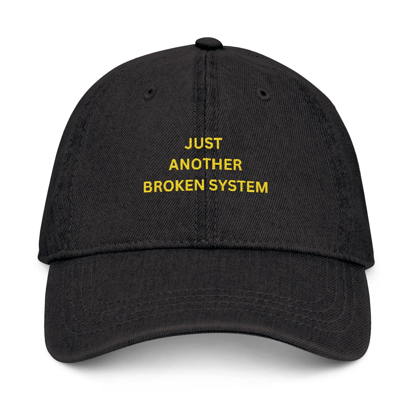 Embroidered Denim Hat - Just Another Broken System