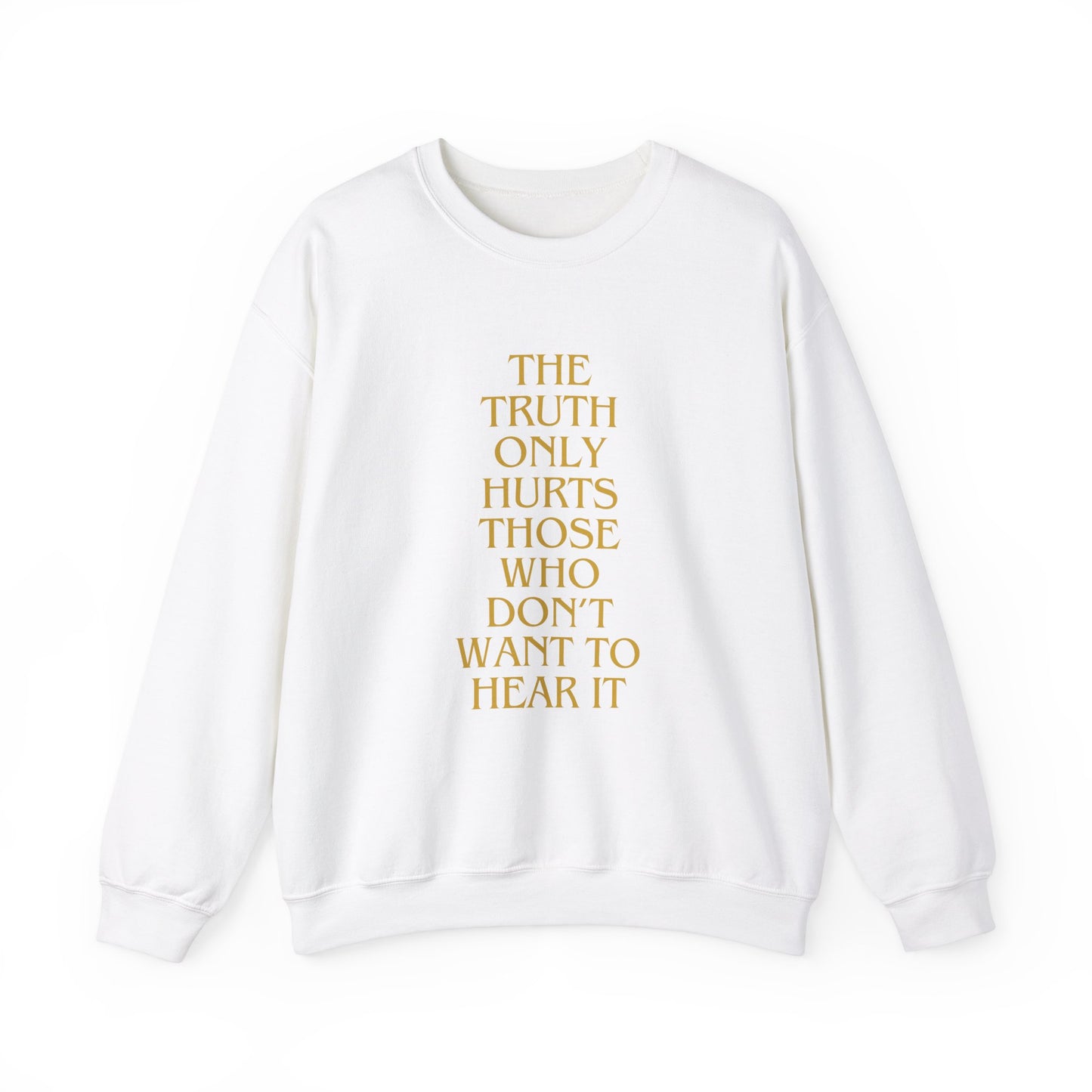 THE TRUTH Heavy Blend Sweatshirt, Unisex Crewneck Jumper for Fans of Honesty, Comfortable Pullover for Casual Wear,