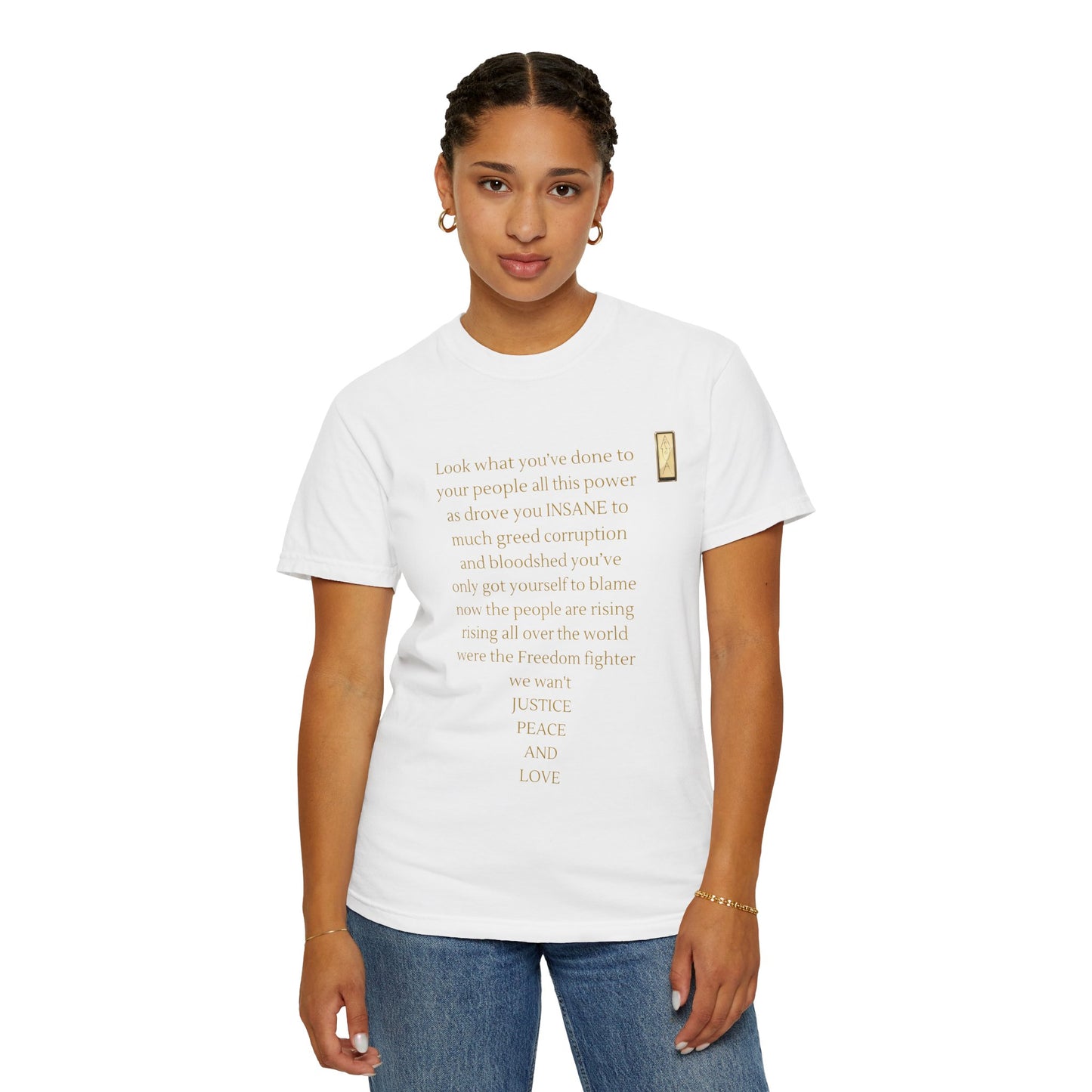 Unisex Garment-Dyed T-shirt - LOOK what you've done-BROKEN SYSTEM