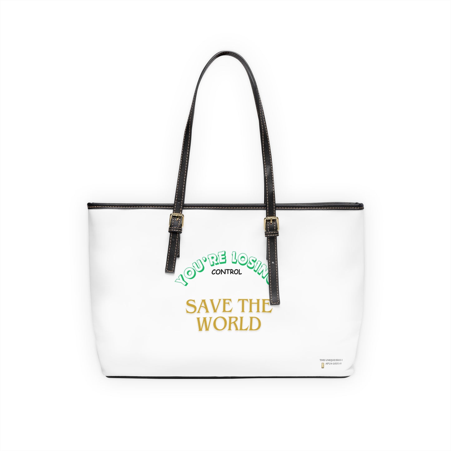 Shoulder Bag - Save The World PU Leather