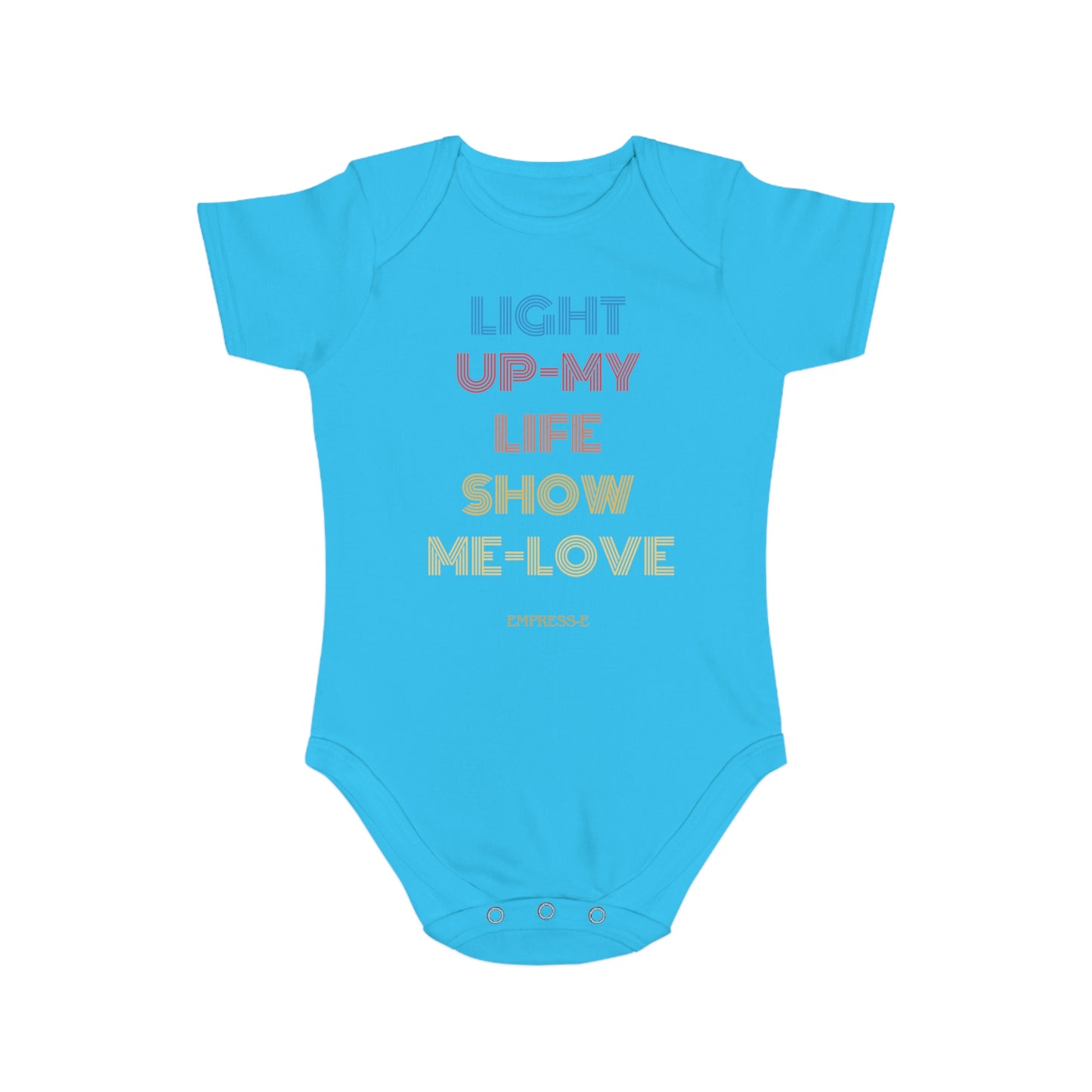 Short Sleeve Baby Bodysuit : LIVE LIFE LOVE