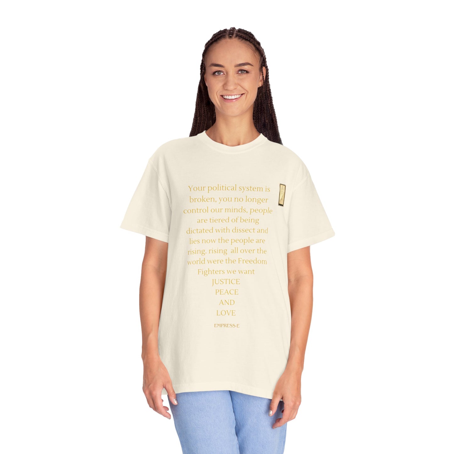 Unisex Garment-Dyed T-shirt- Your political system is broken