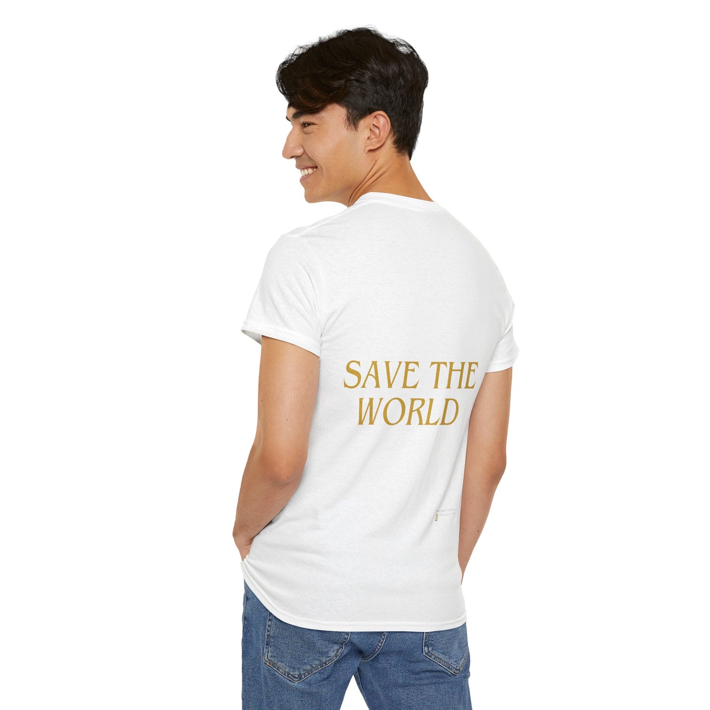 T-Shirt SAVE THE WORLD - GLOBAL WARMING - TIME IS TICKING POLLUTION'S WINNING