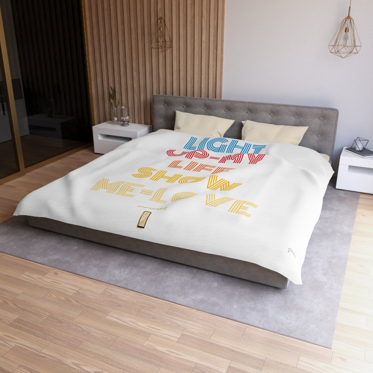 Duvet Cover - Light Up My Life show me love