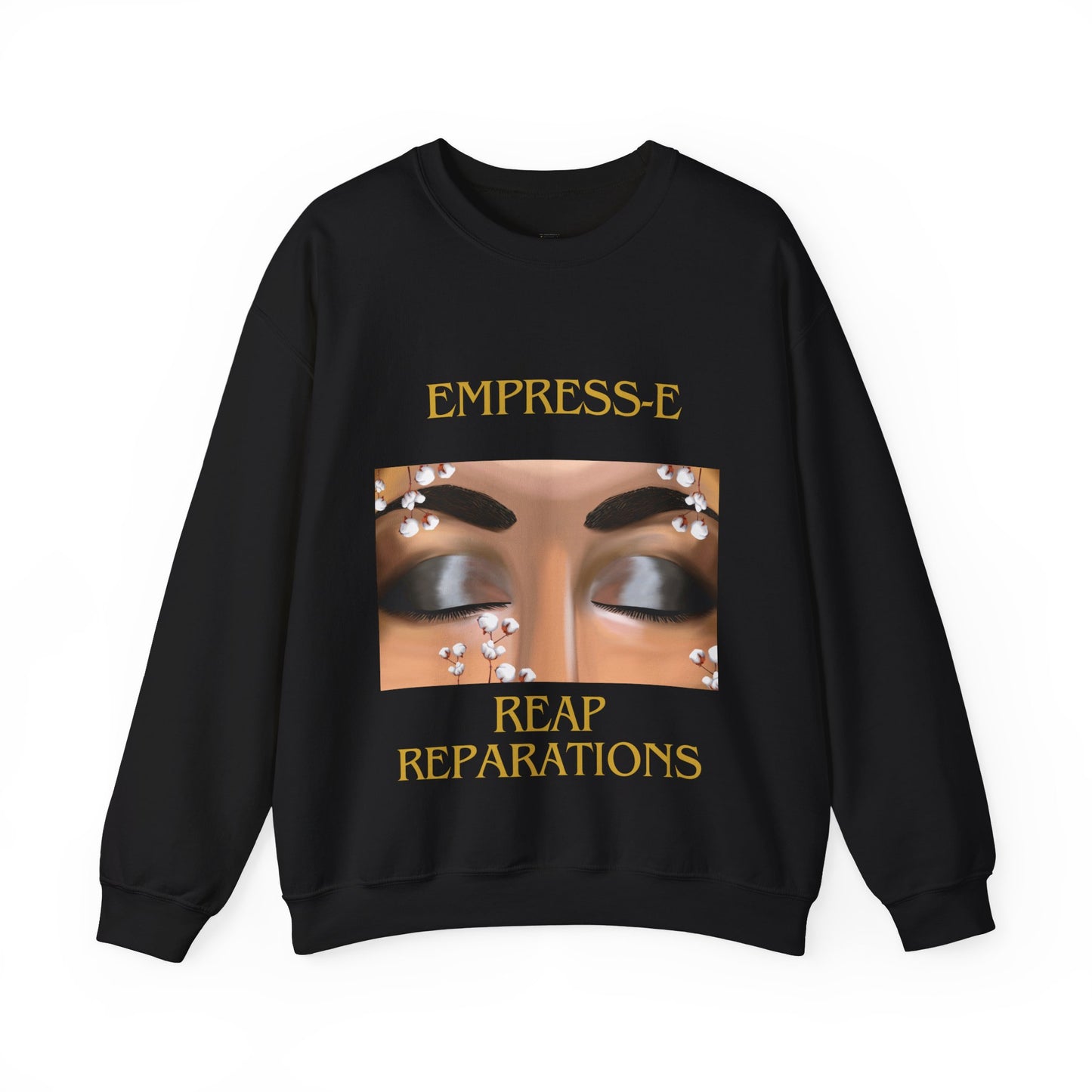 Unisex Heavy Blend™ Crewneck Sweatshirt. : EMPRESS-E. COTTON FIELD.