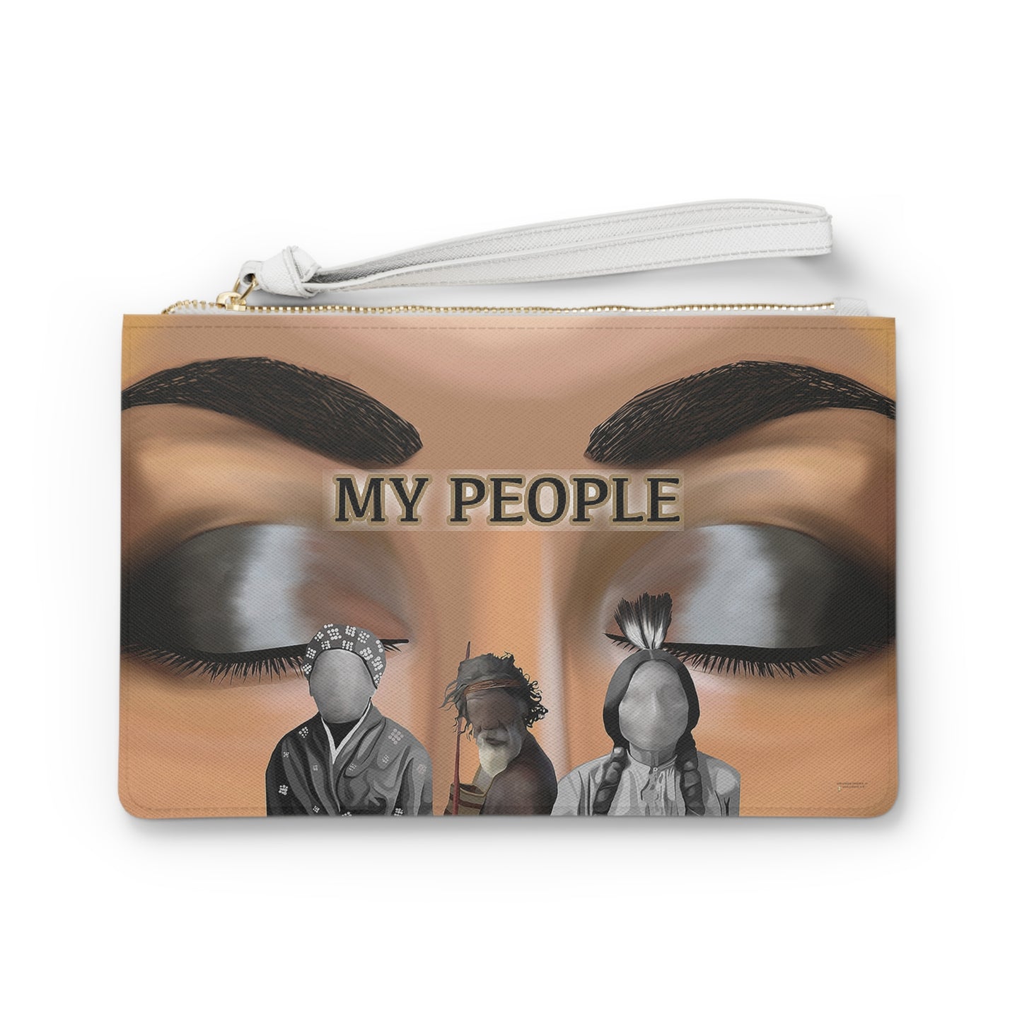 My People White Clutch Bag