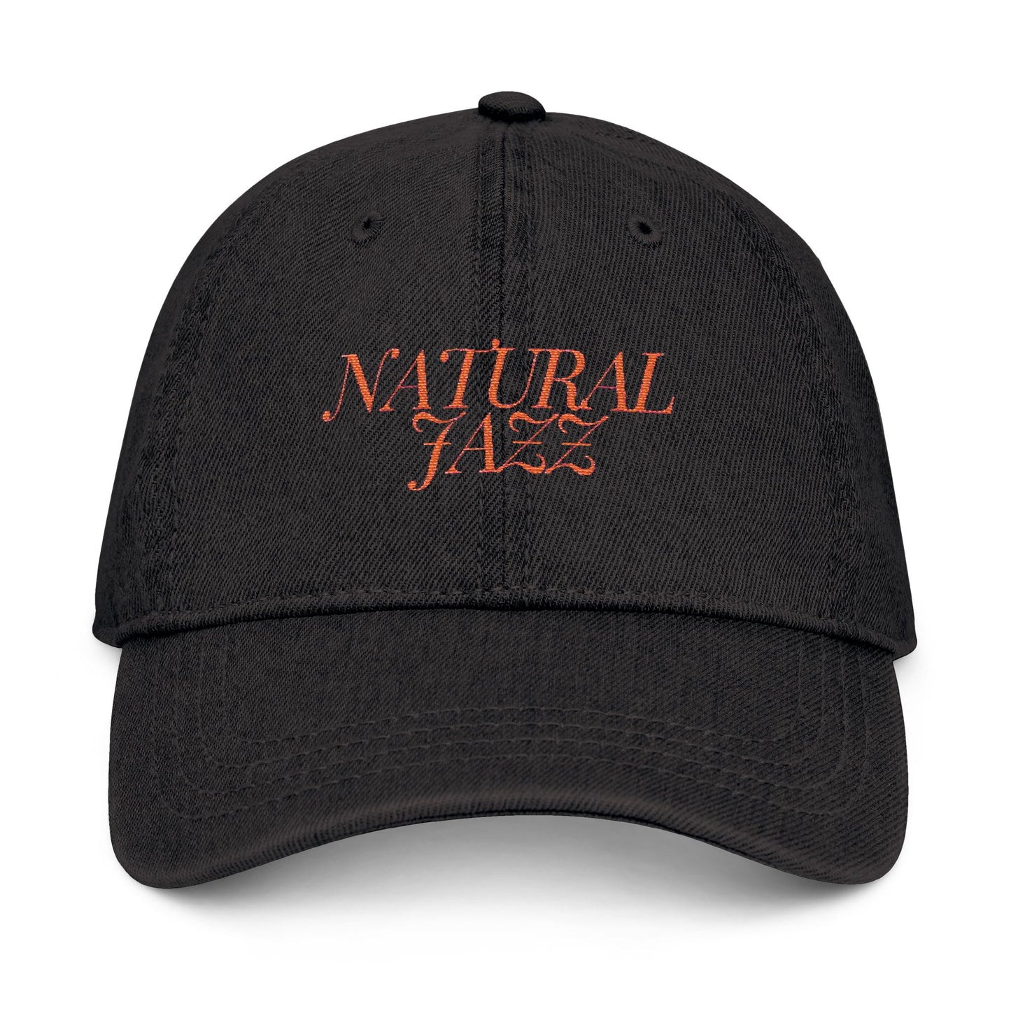 Natural Jazz Embroidered Denim Hat - Casual Unisex Style
