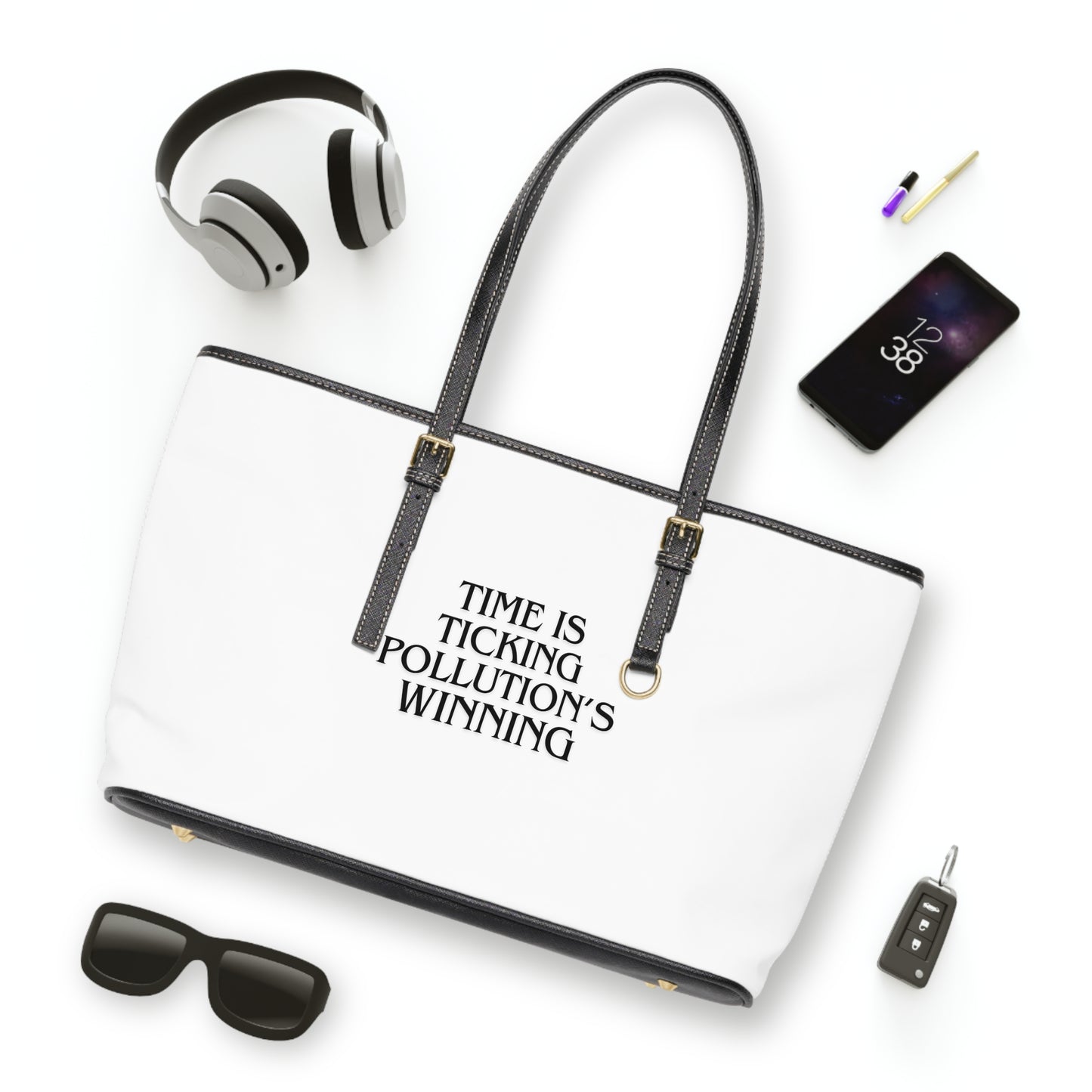 Shoulder Bag - Save The World PU Leather