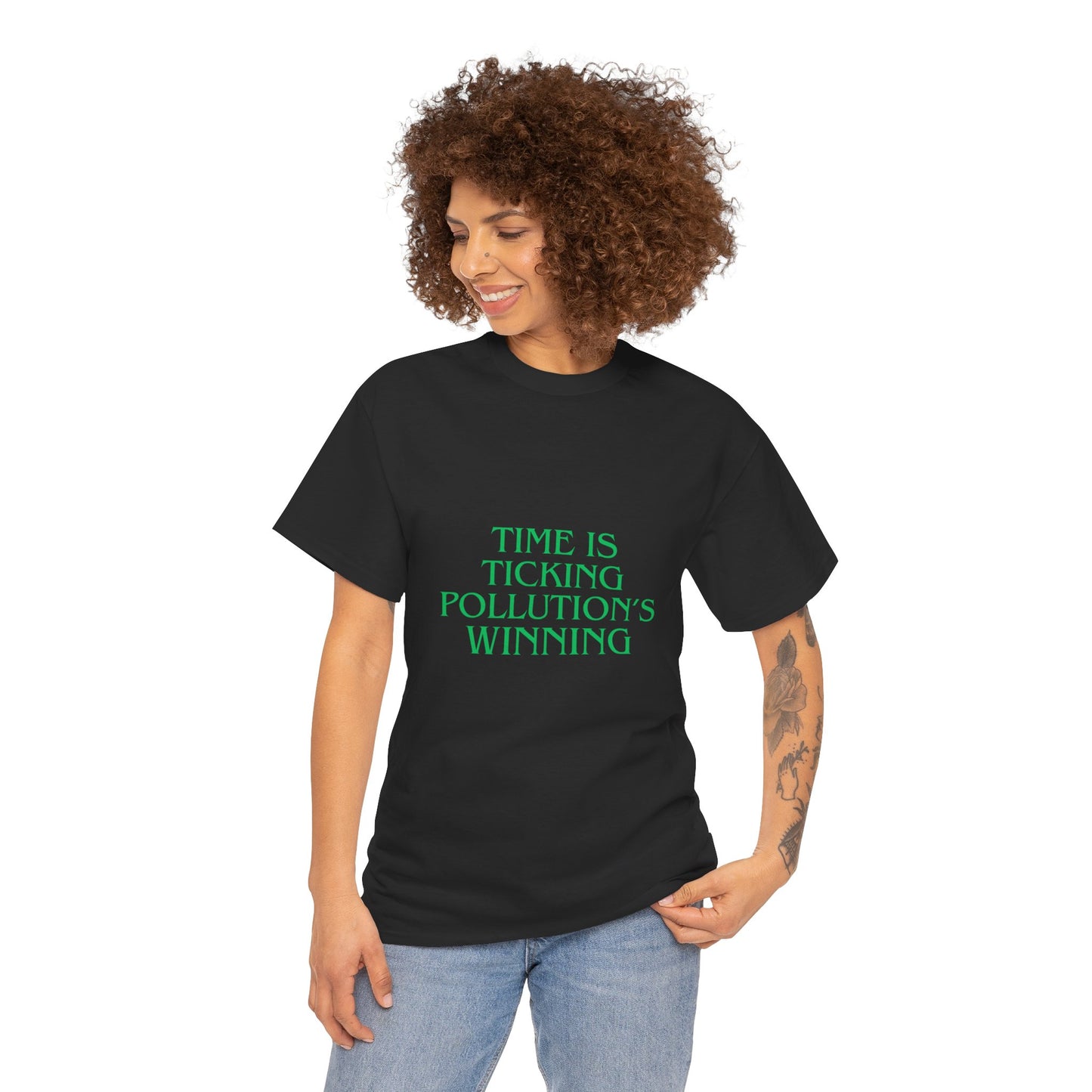 Unisex Heavy Cotton Tee, Time is ticking