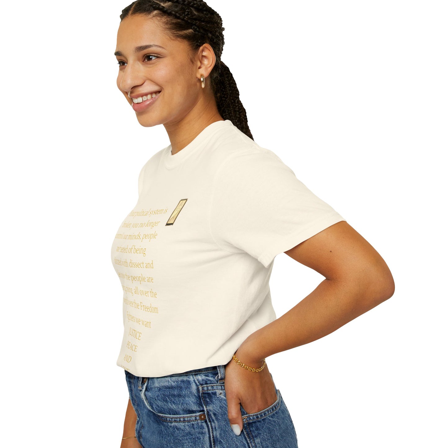 Unisex Garment-Dyed T-shirt- Your political system is broken