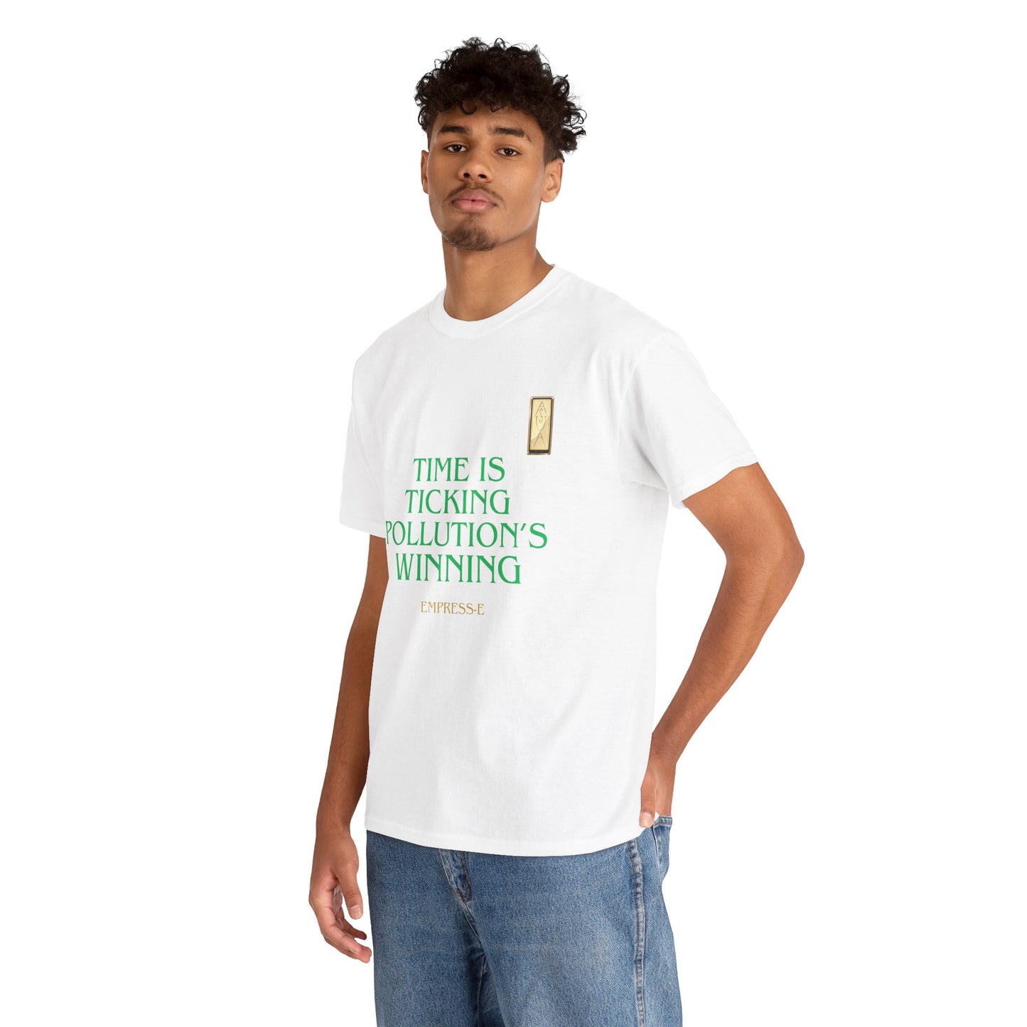 T-Shirt SAVE THE WORLD - GLOBAL WARMING - TIME IS TICKING POLLUTION'S WINNING