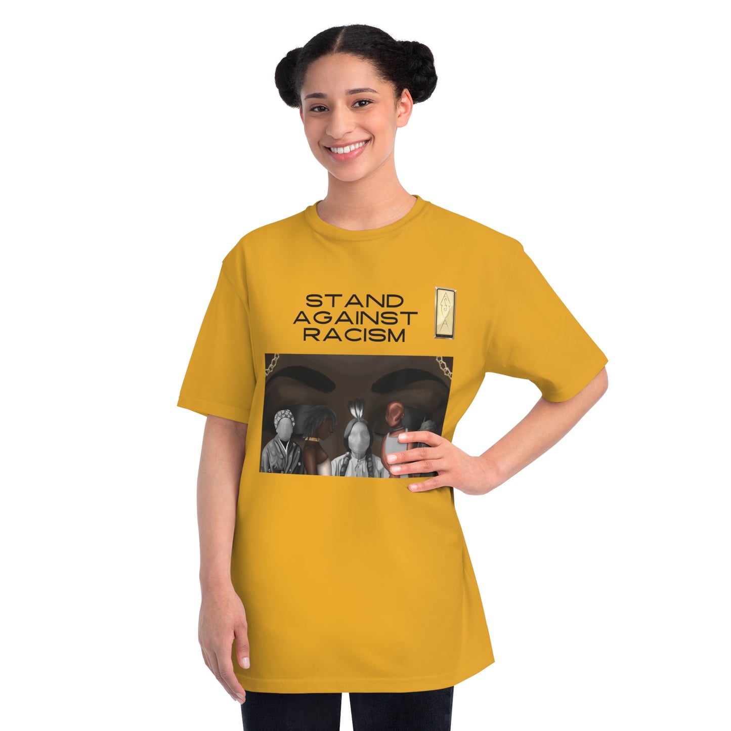 Unisex Organic T-Shirt - Stand Against Racism Graphic Tee