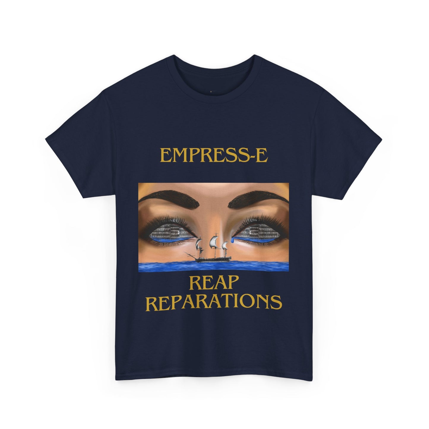 T-Shirt REAP REPARATIONS slave ships eyes black history