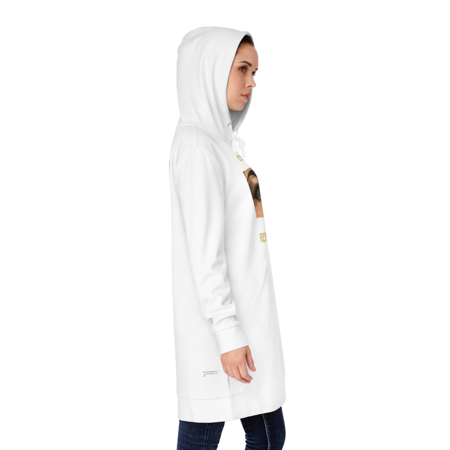 Women's Hoodie Dress - MY LAND Black History EMPRESS-E.