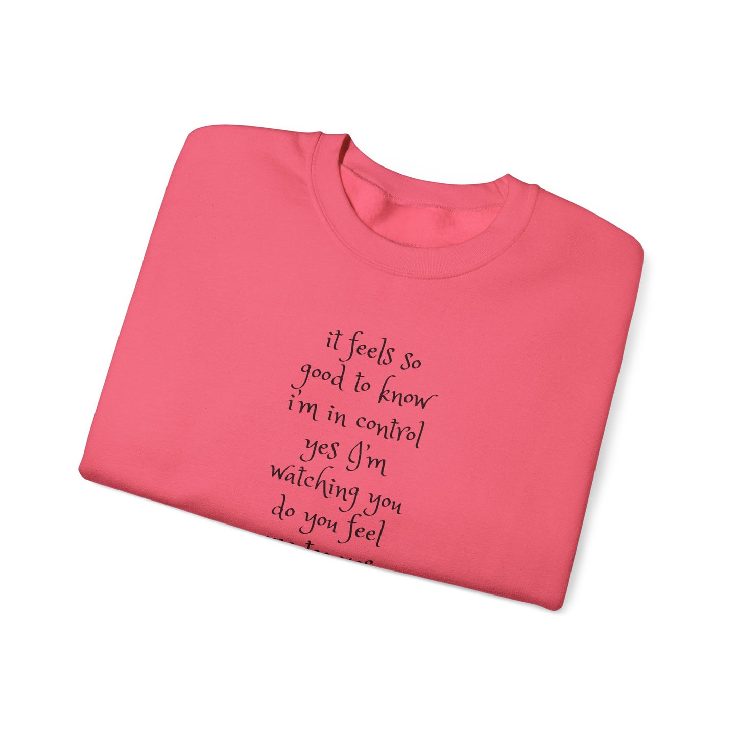 Music Lover Heavy Blend Sweatshirt - I'm Watching You Watching Me Rock Song SHADOO by Empress-E