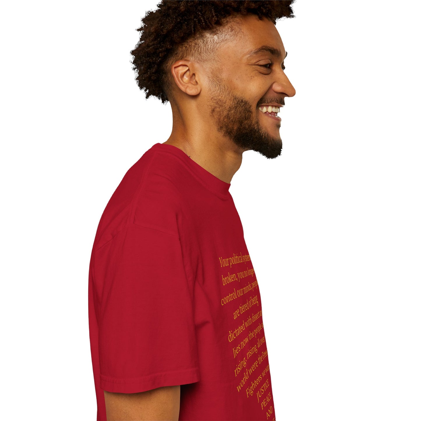 Unisex Garment-Dyed T-shirt- Your political system is broken