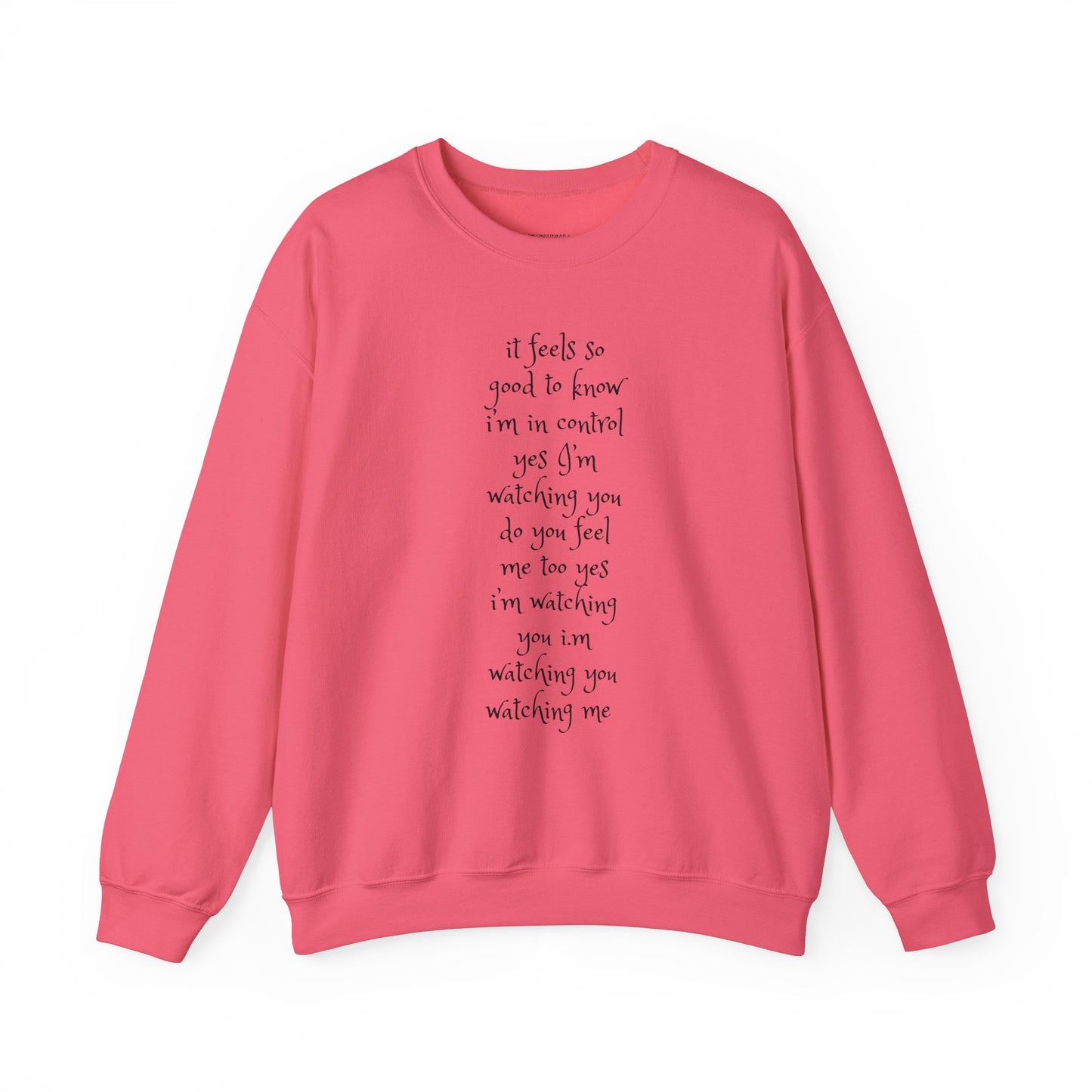 Music Lover Heavy Blend Sweatshirt - I'm Watching You Watching Me Rock Song SHADOO by Empress-E