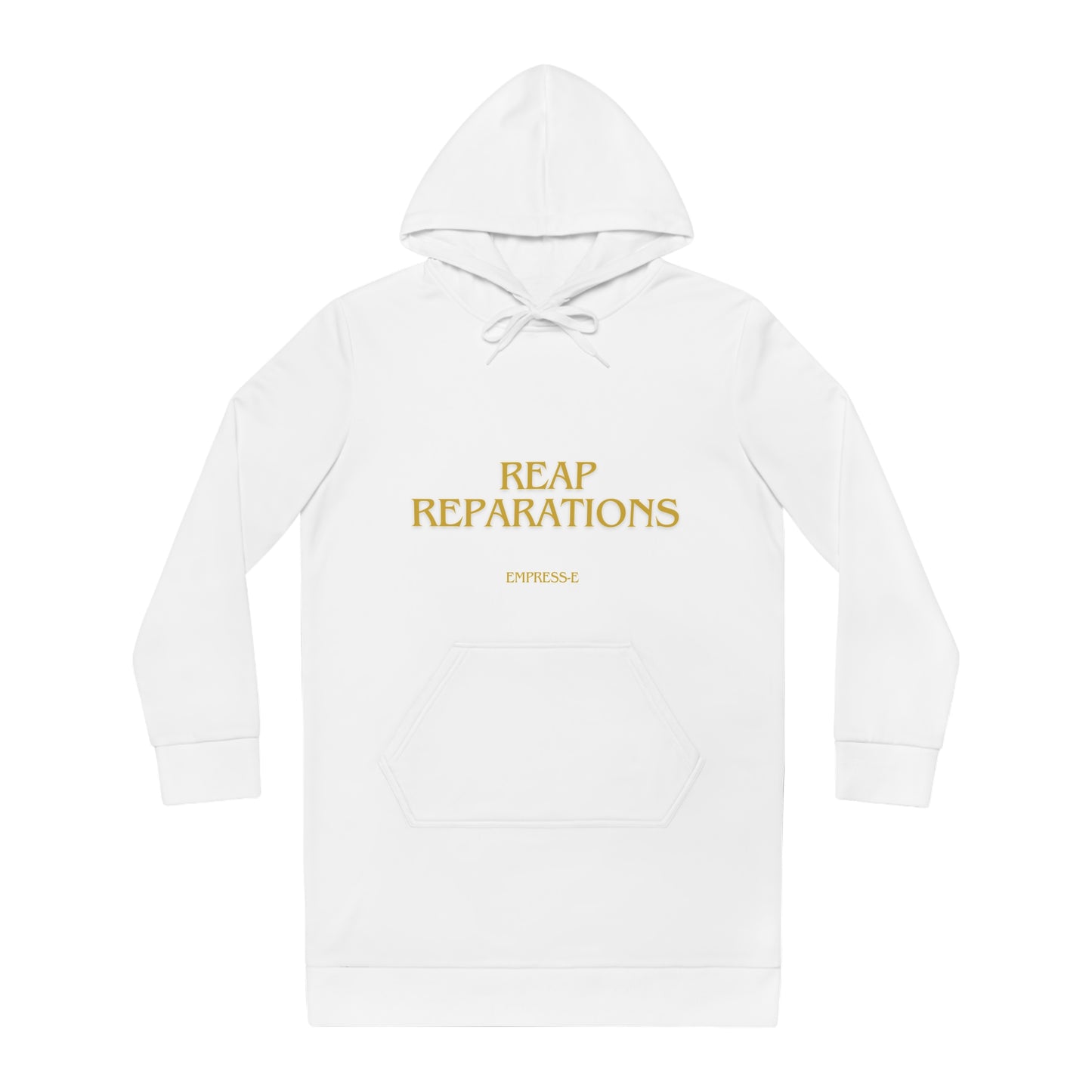 Women's Hoodie Dress (AOP) REAP REPARATIONS