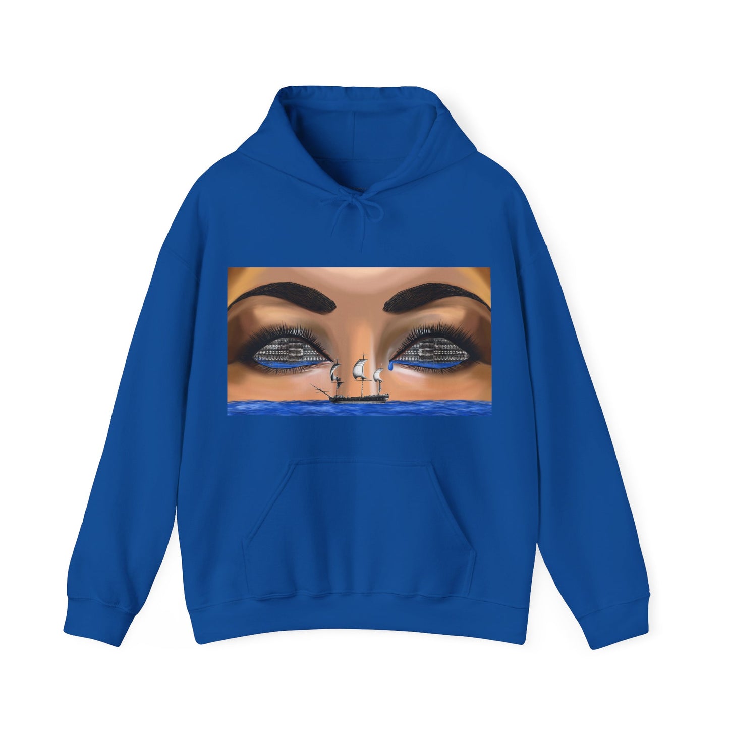 Hooded Sweatshirt Ship Sailing Eyes Reap Reparations Black History