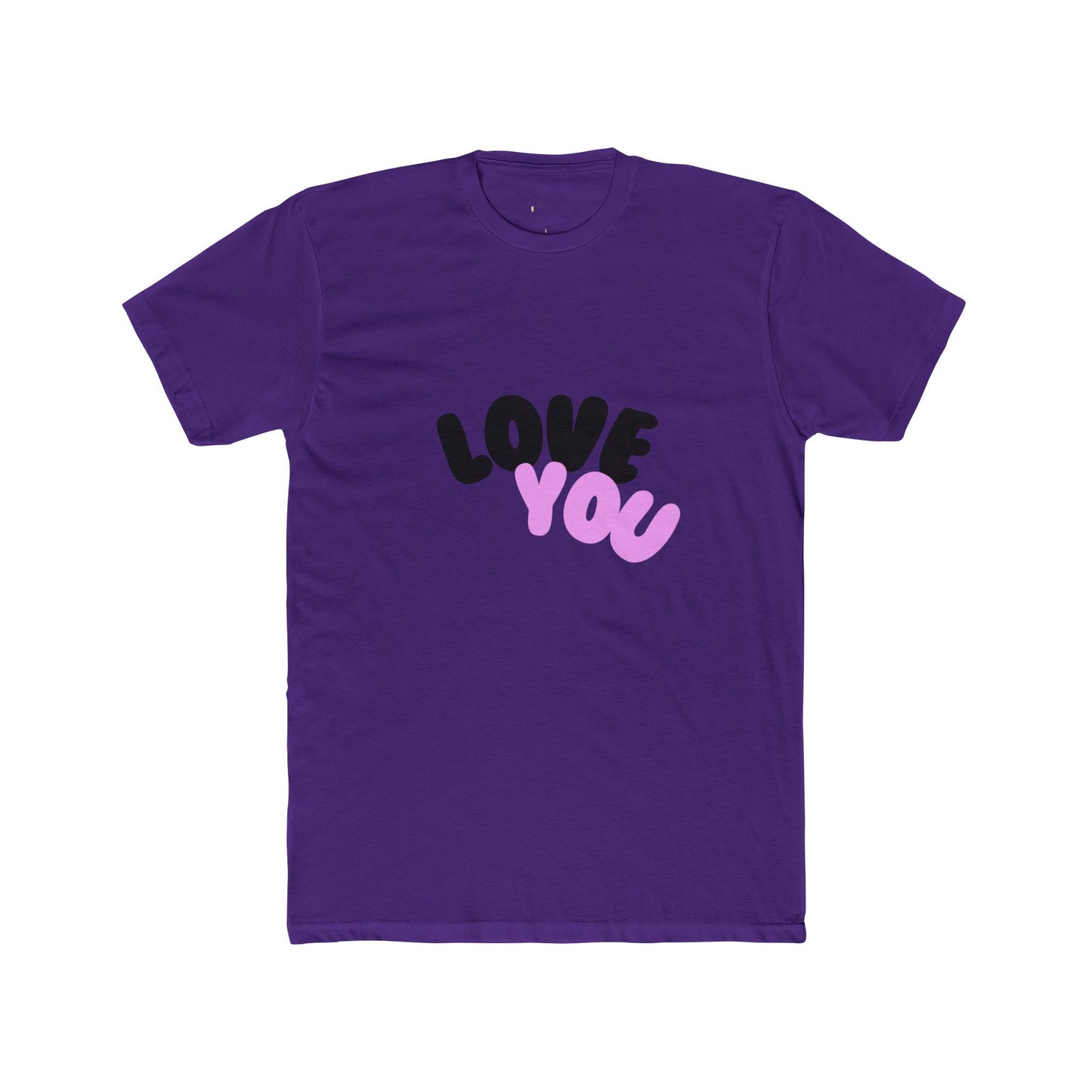 Love You Unisex Cotton Crew Tee - AFUA, Graphic T-Shirt, Valentine's Day Gift, Personalized Shirt, Love Tee, African American Art Shirt