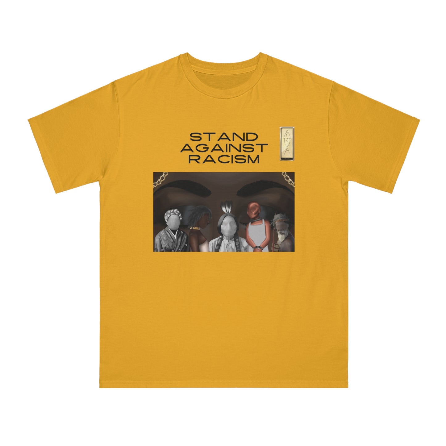 Unisex Organic T-Shirt - Stand Against Racism Graphic Tee