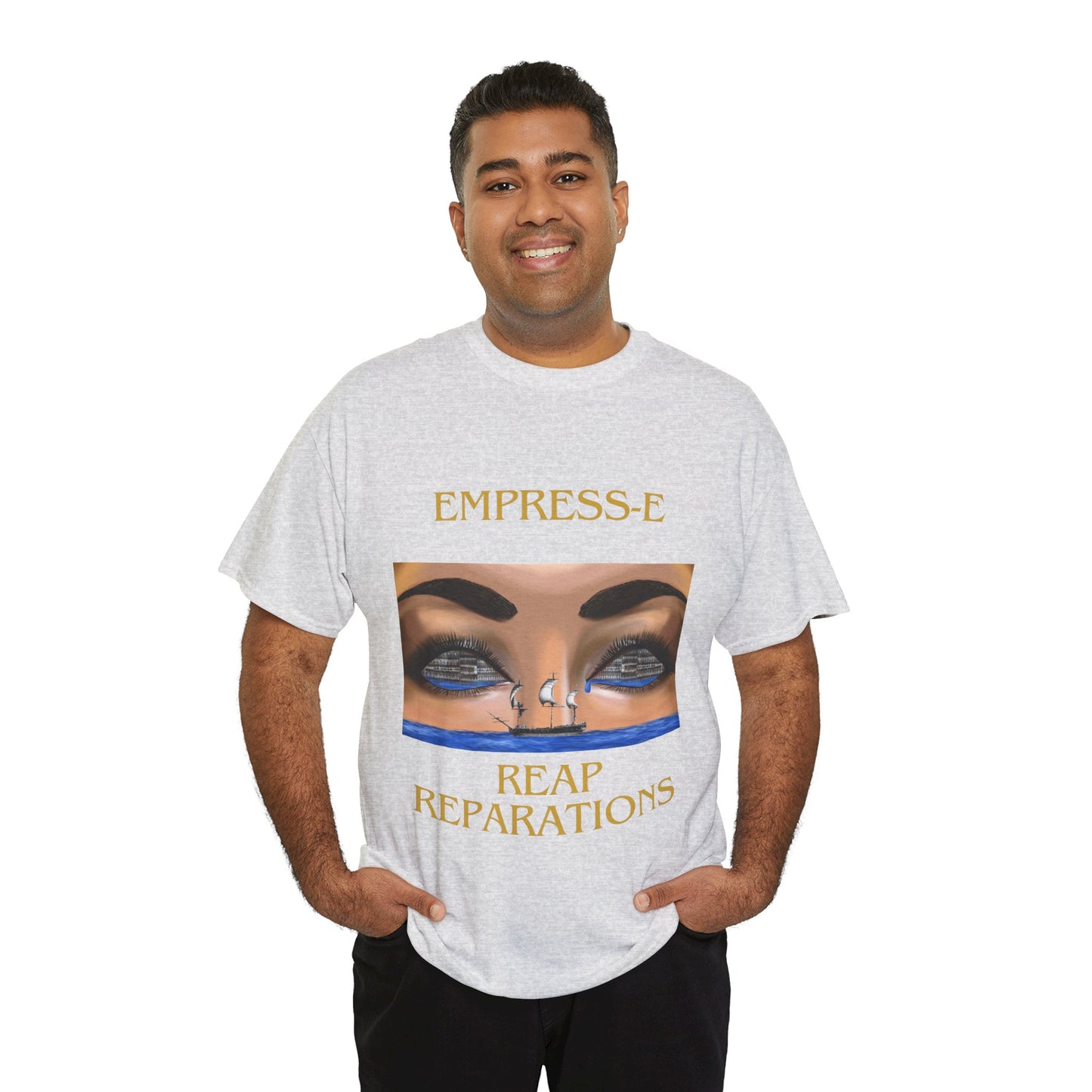 T-Shirt REAP REPARATIONS slave ships eyes black history