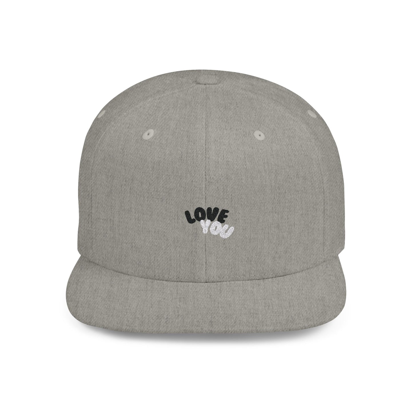 Snapback Hat with Love You Design