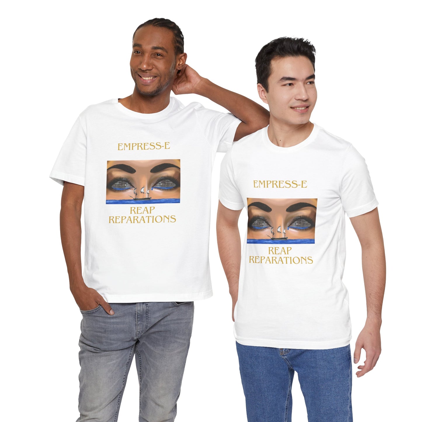 T-Shirt REAP REPARATIONS Crying Eyes Unisex Jersey Short Sleeve Tee