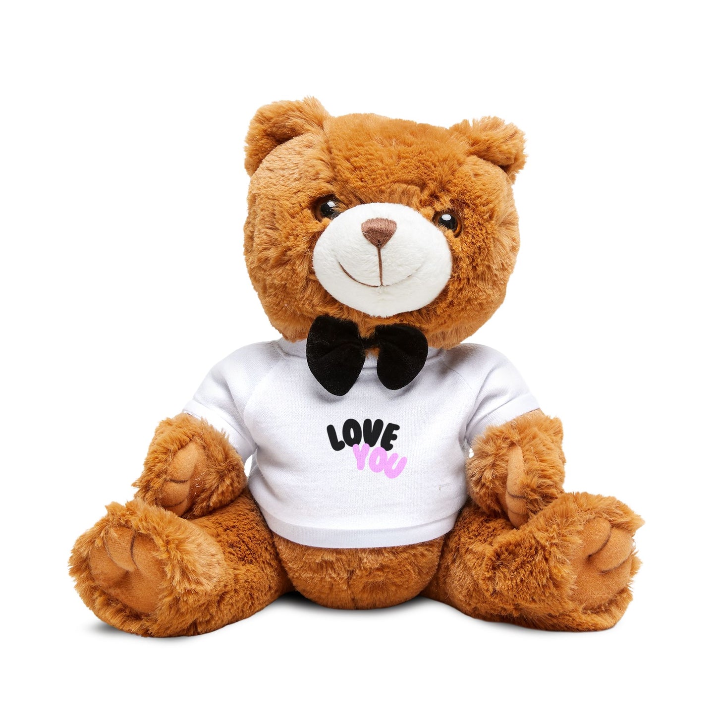 Love You Teddy Bear - Cuddly Plush Toy with T-Shirt