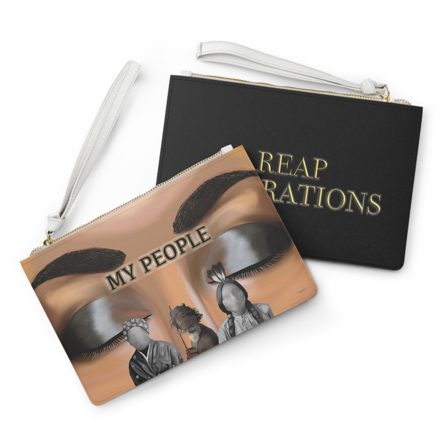 My People Black Clutch Bag