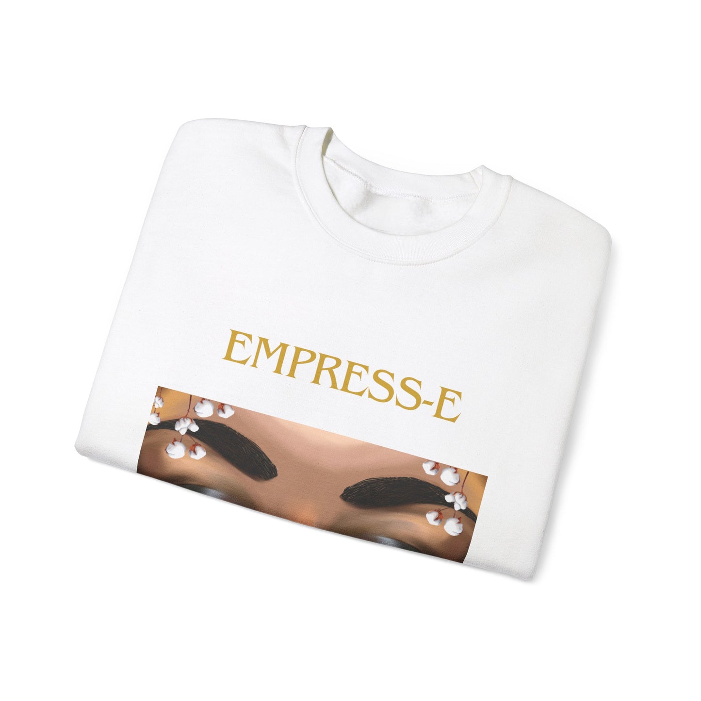 Unisex Heavy Blend™ Crewneck Sweatshirt. : EMPRESS-E. COTTON FIELD.