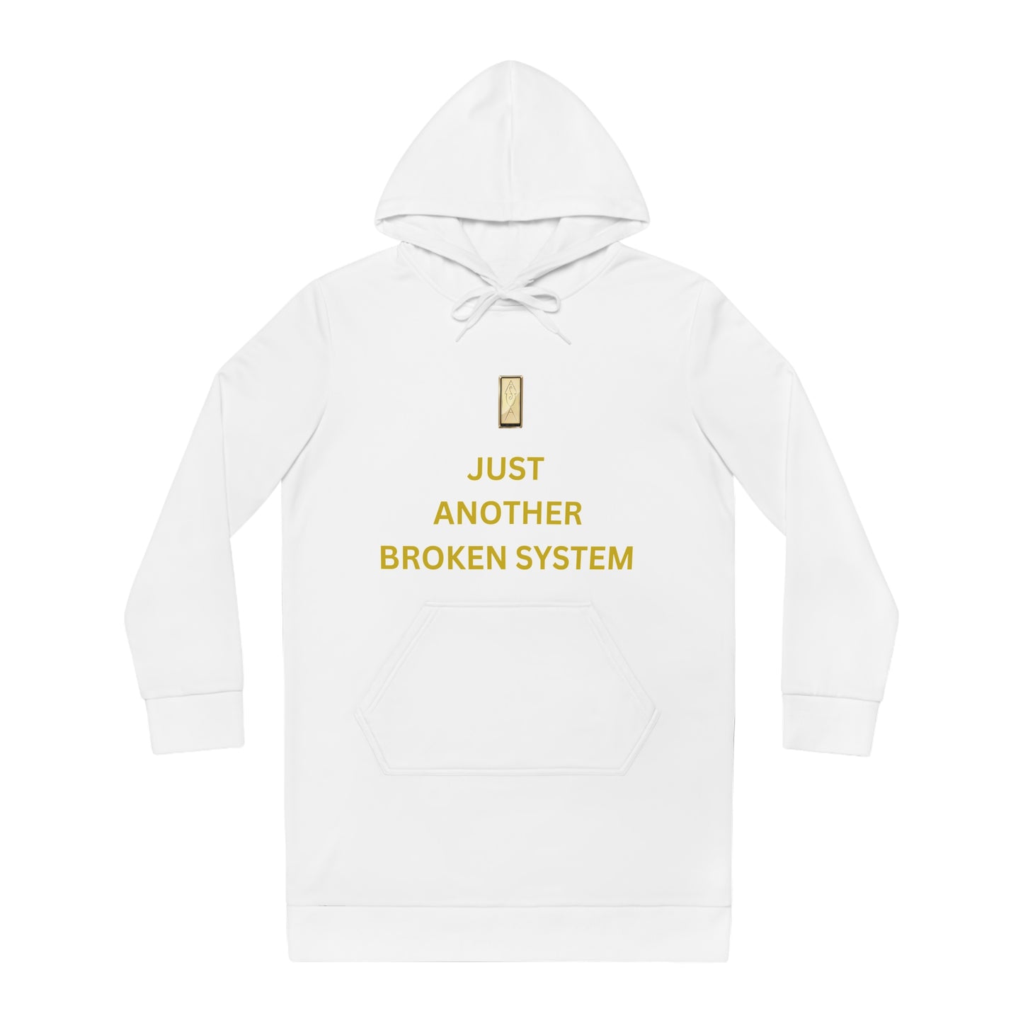 Women's Hoodie Dress with JUST ANOTHER BROKEN SYSTEM song by EMPRESS-E