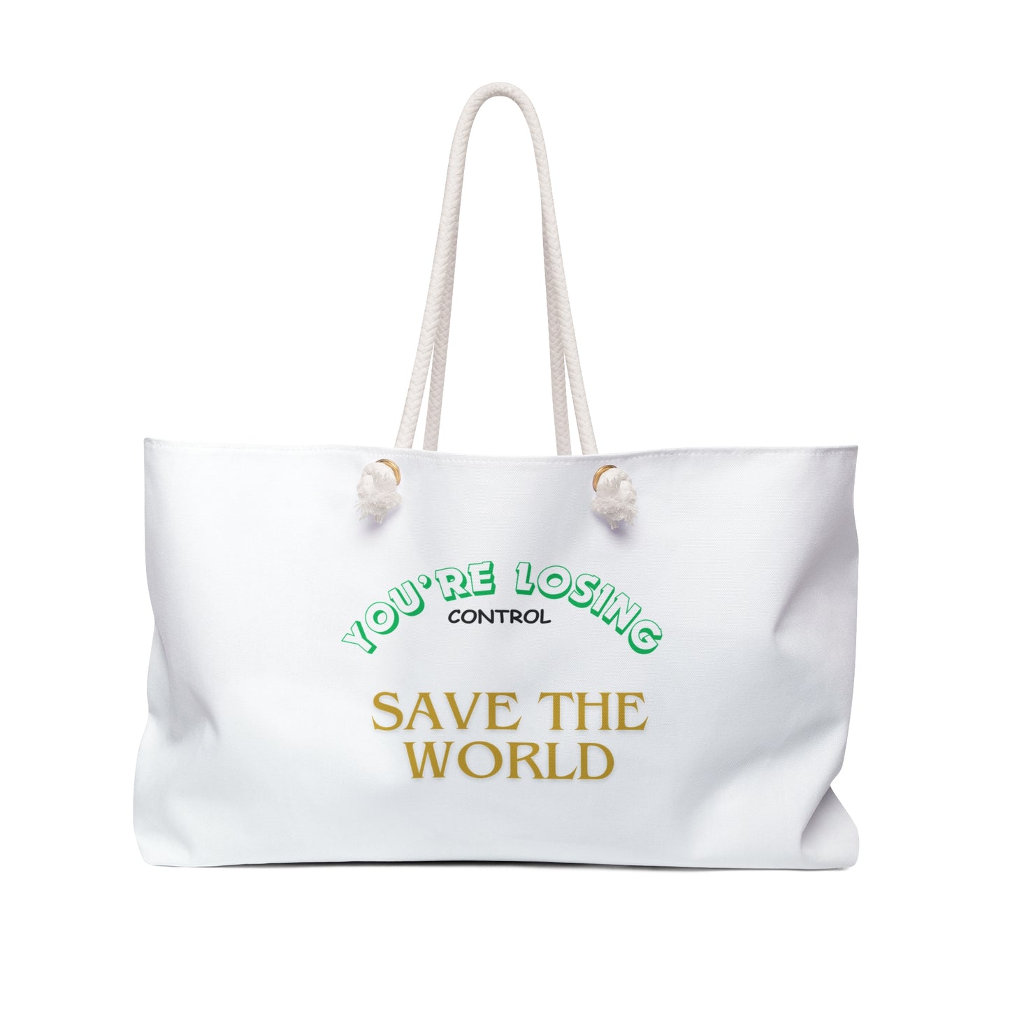 Tote Bag - Time is Ticking Pollution's Winning Save the World Eco Design