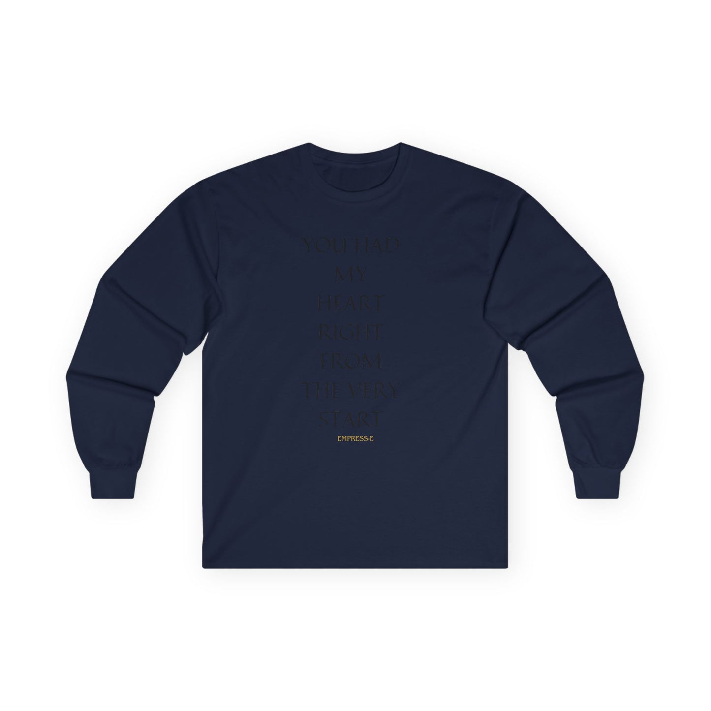 Romantic Long Sleeve Tee, Love Heart Quote Shirt, Valentine's Day Gift, Couples Matching Top, Anniversary Present, Relationship Apparel