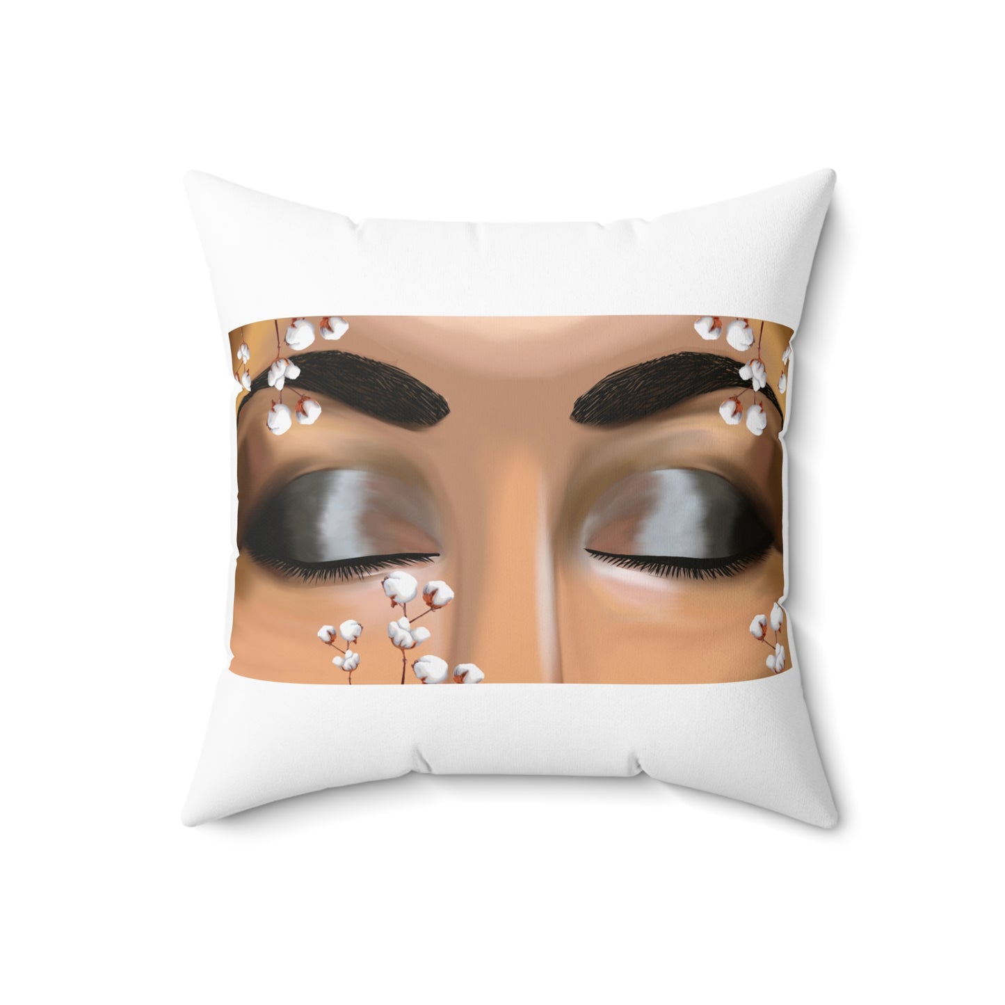 Square Pillow - Beautiful Eye's Design, Living Room Bedroom Throw Cushion, Gift