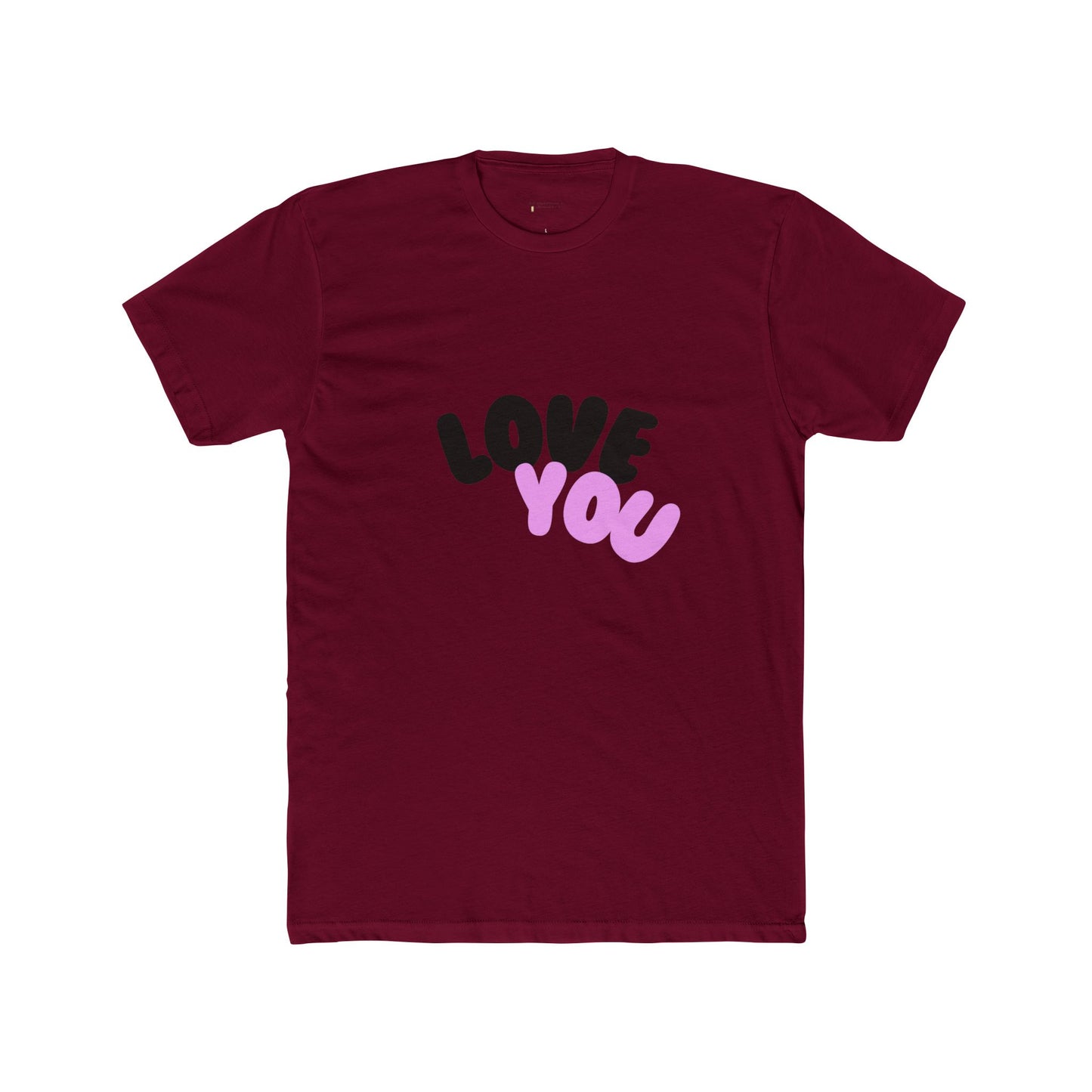 Love You Unisex Cotton Crew Tee - AFUA, Graphic T-Shirt, Valentine's Day Gift, Personalized Shirt, Love Tee, African American Art Shirt