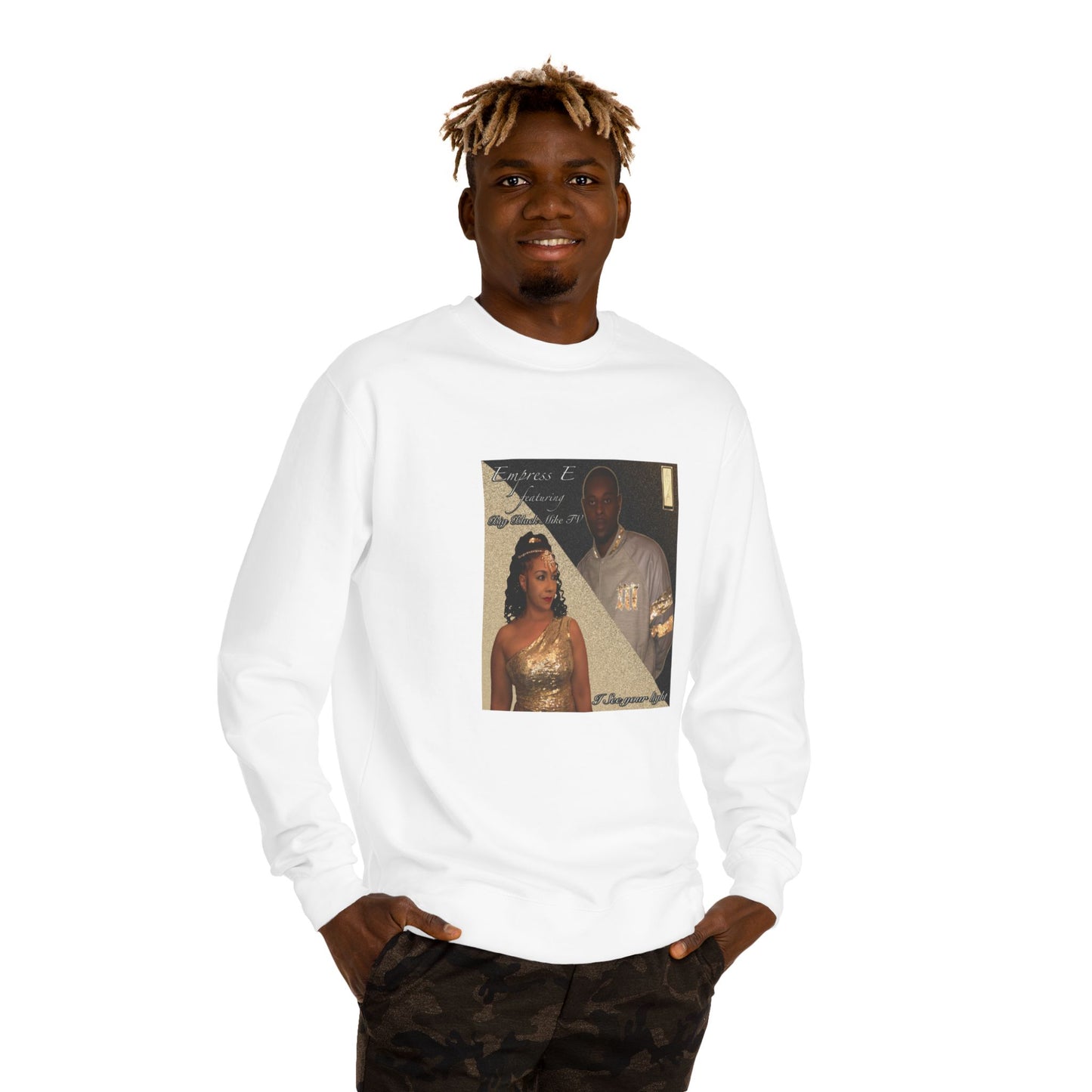 Music Inspired Unisex Sweatshirt - I SEE YOUR LIGHT by EMPRESS-E & BIGBLACKMIKETV