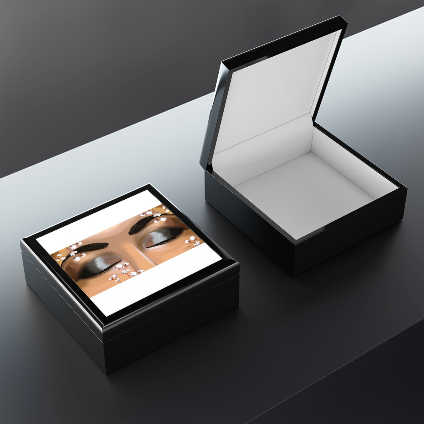 Jewellery box. EMPRESS-E Cotton field eyes Black History