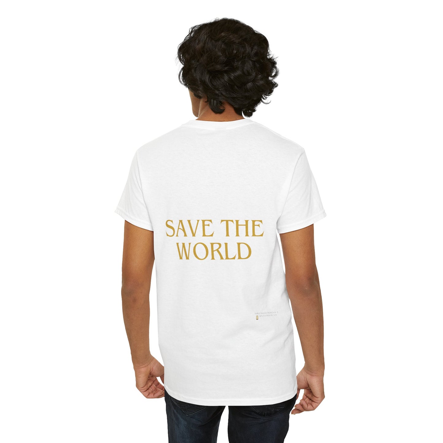 T-Shirt SAVE THE WORLD - GLOBAL WARMING - TIME IS TICKING POLLUTION'S WINNING