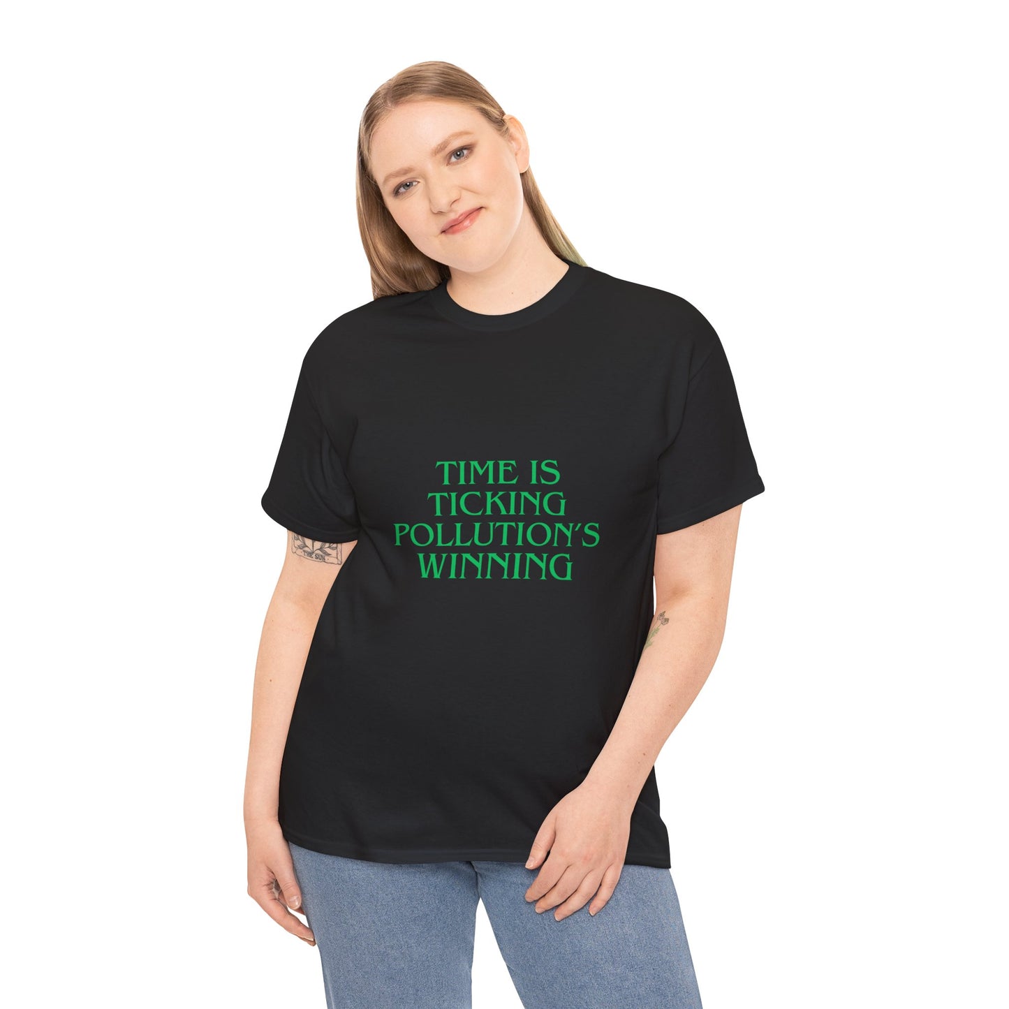 Unisex Heavy Cotton Tee, Time is ticking