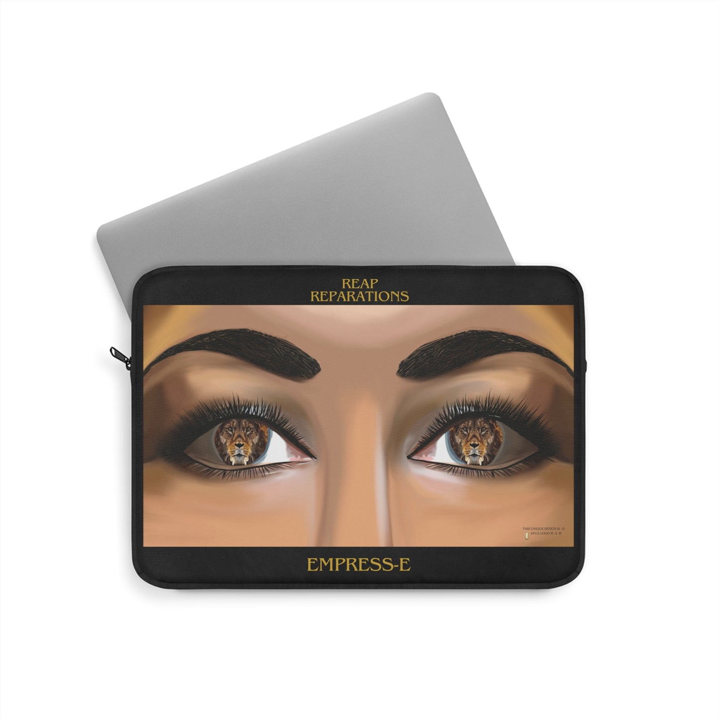 Laptop Sleeve Empress-E Lion Eyes Black History Reap Reparations