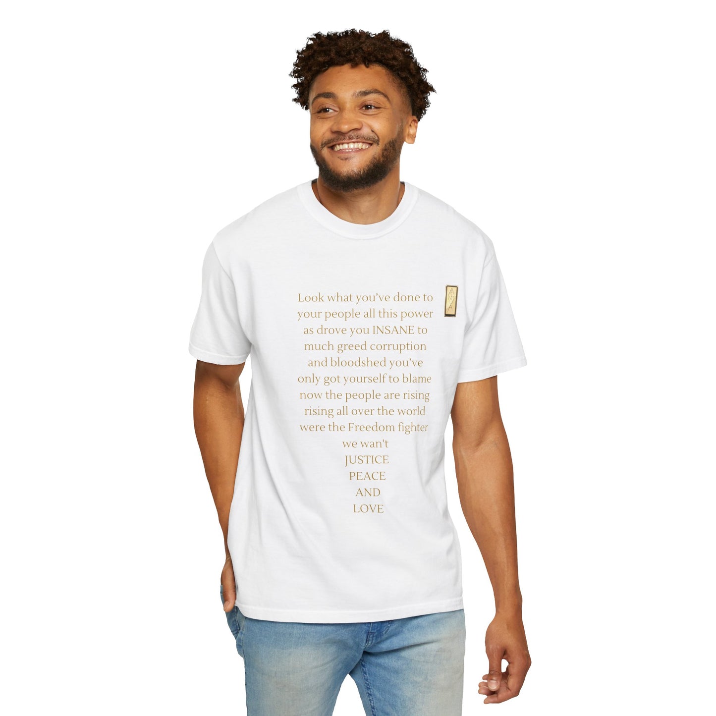 Unisex Garment-Dyed T-shirt - LOOK what you've done-BROKEN SYSTEM