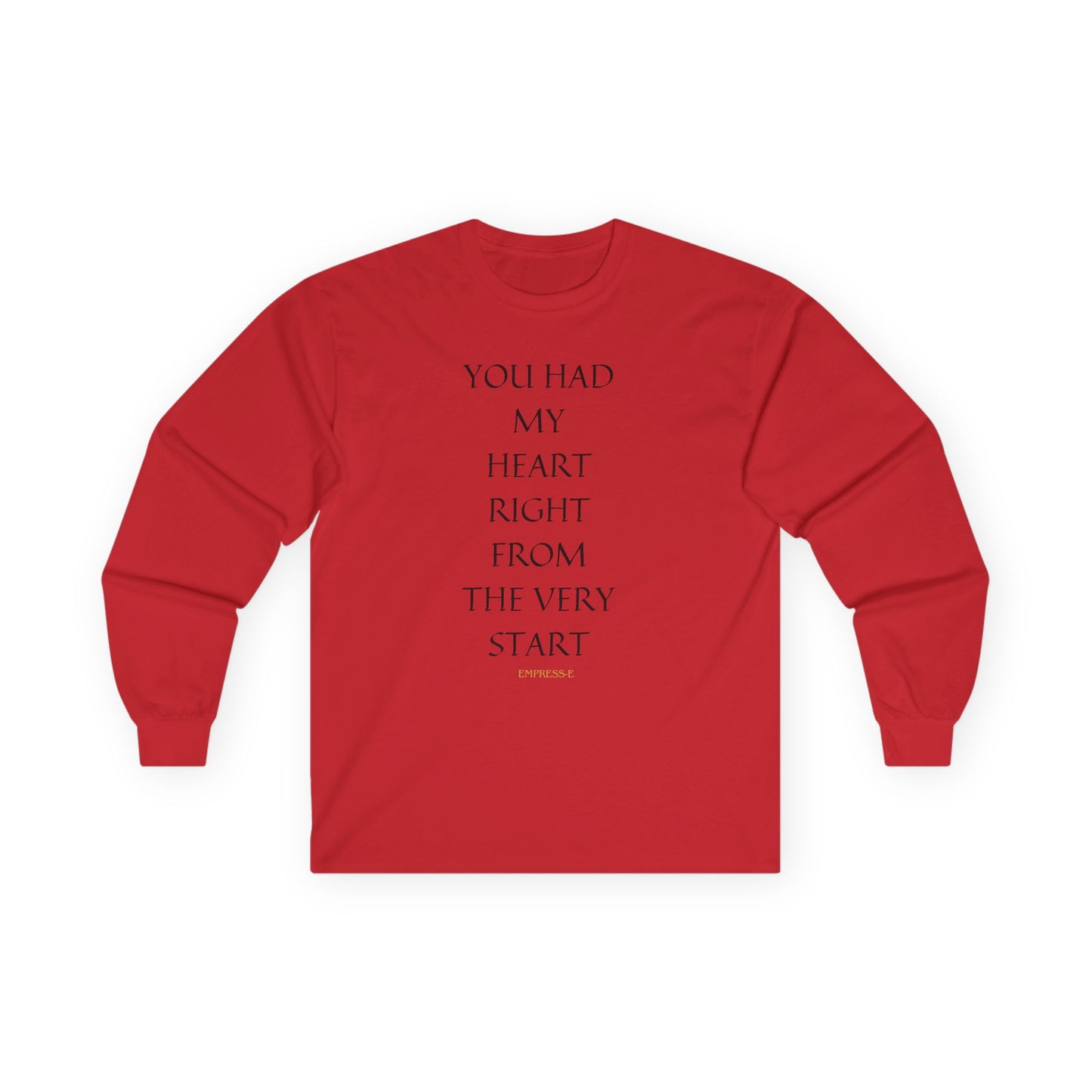 Romantic Long Sleeve Tee, Love Heart Quote Shirt, Valentine's Day Gift, Couples Matching Top, Anniversary Present, Relationship Apparel