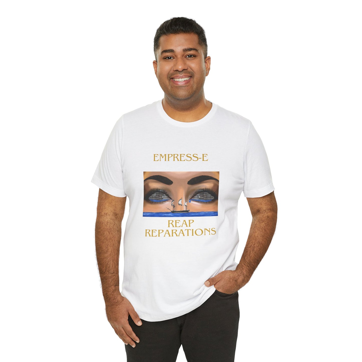 T-Shirt REAP REPARATIONS Crying Eyes Unisex Jersey Short Sleeve Tee