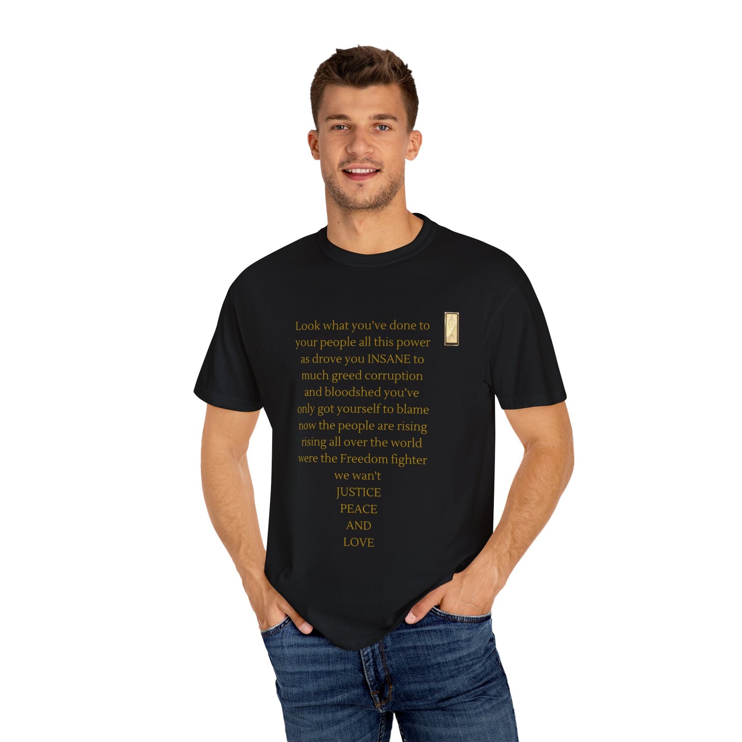 Unisex Garment-Dyed T-shirt - LOOK what you've done-BROKEN SYSTEM