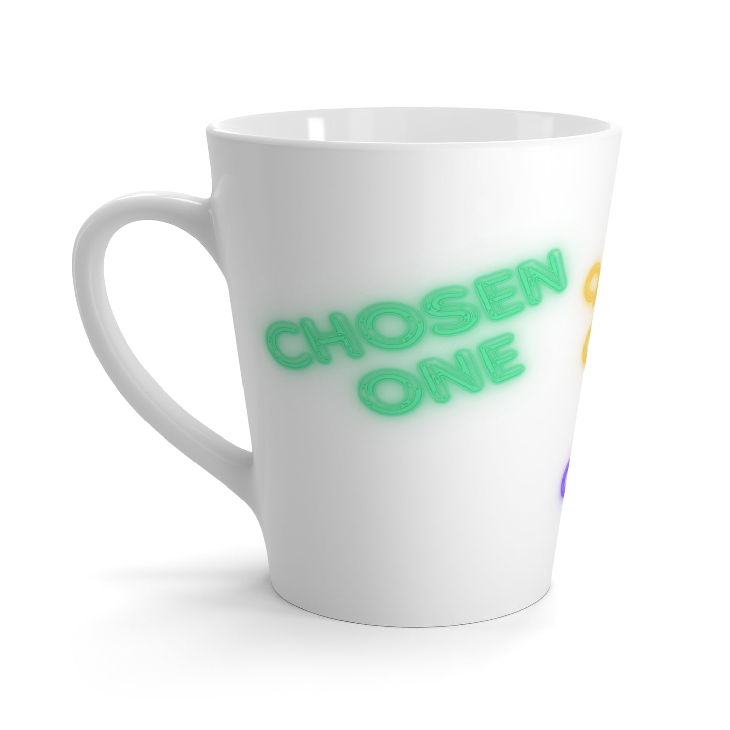 Chosen One Neon Latte Mug - Unique Gift for Coffee Lovers