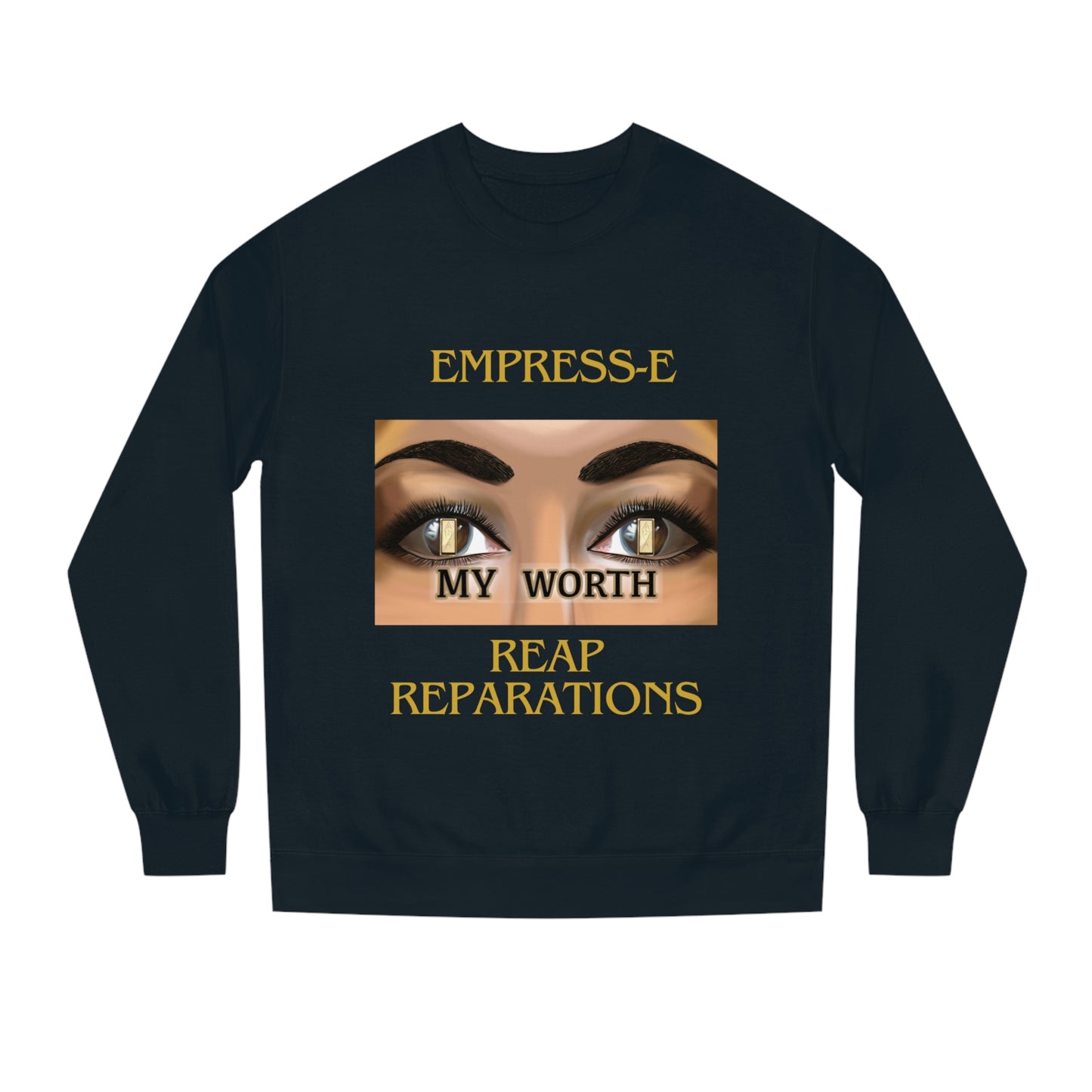 B- History Unisex Crew Neck Sweatshirt - MY WORTH Reparations, African American