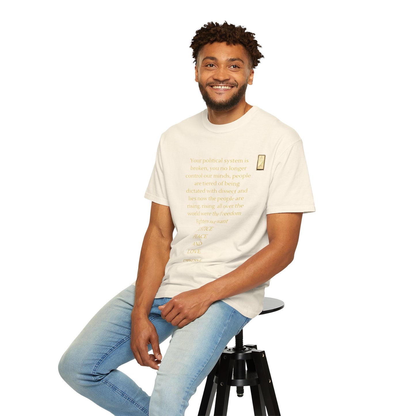 Unisex Garment-Dyed T-shirt- Your political system is broken